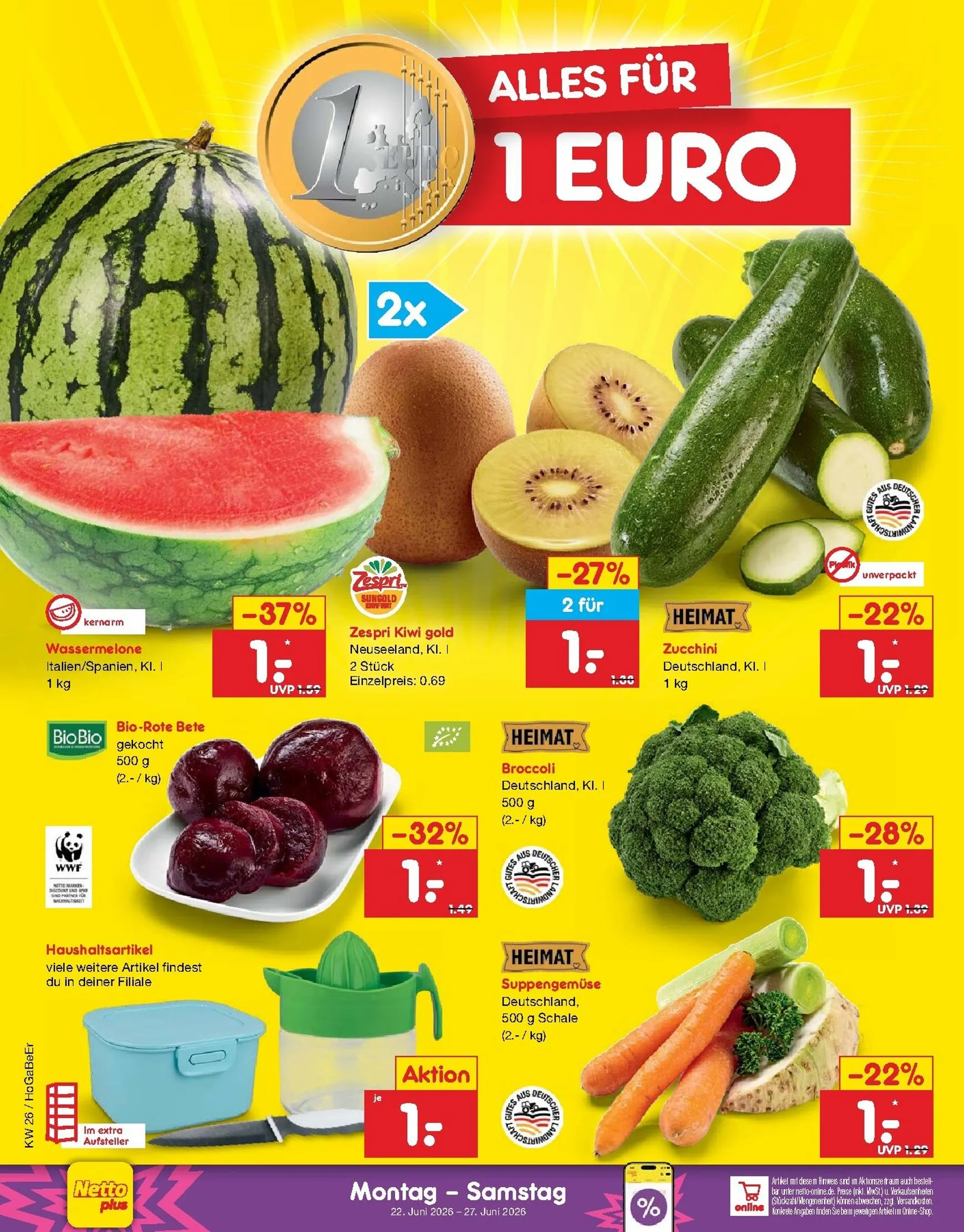 Netto Marken Discount Prospekt – von Montag 22.06.2026 bis Samstag 27.06.2026 von 22. Juni bis 27. Juni 2026 - Prospekt seite 21