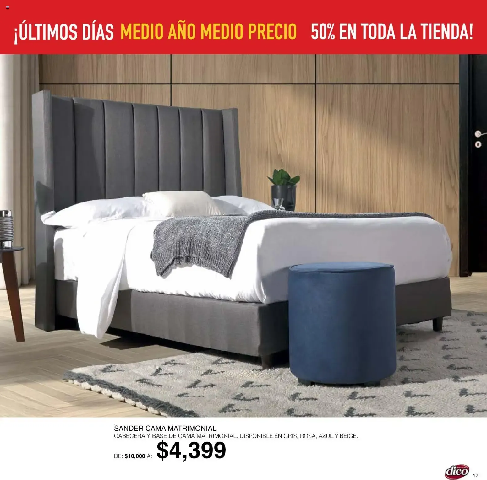 Catálogo de Muebles Dico: ¡Últimos Días! Medio Año Medio Precio, 50% en toda la tienda 1 de octubre al 6 de octubre 2026 - Pagina 17