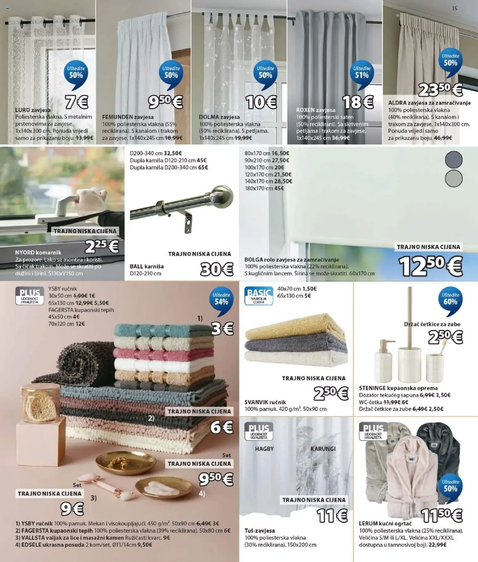 Katalog JYSK Finalna rasprodaja vrtnih artikala od 29. srpnja do 1. rujna 2026. - Pregled Stranica 15