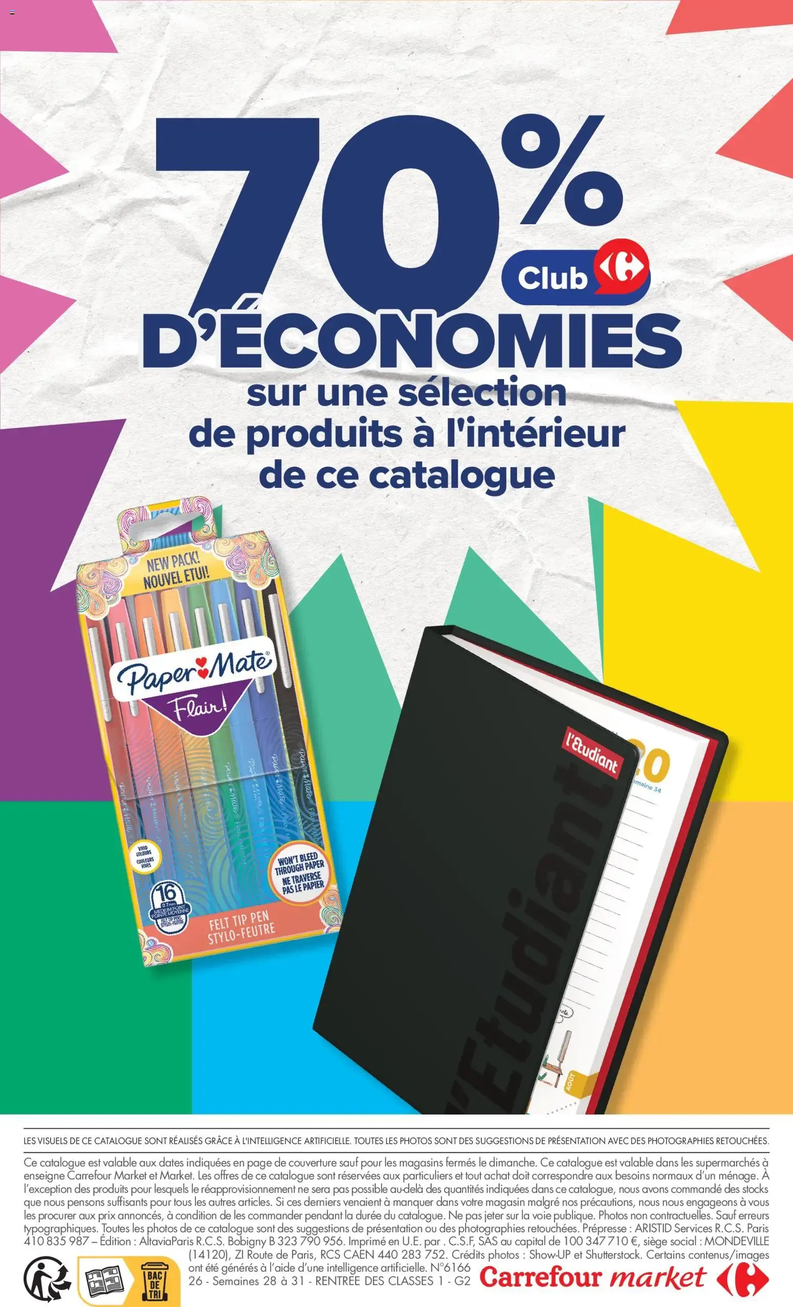 L'ÉTÉ EN MAILLOT, LA RENTREE EN GRANDS CARREAUX. du 7 juillet au 26 juillet 2026 - Catalogue page 20