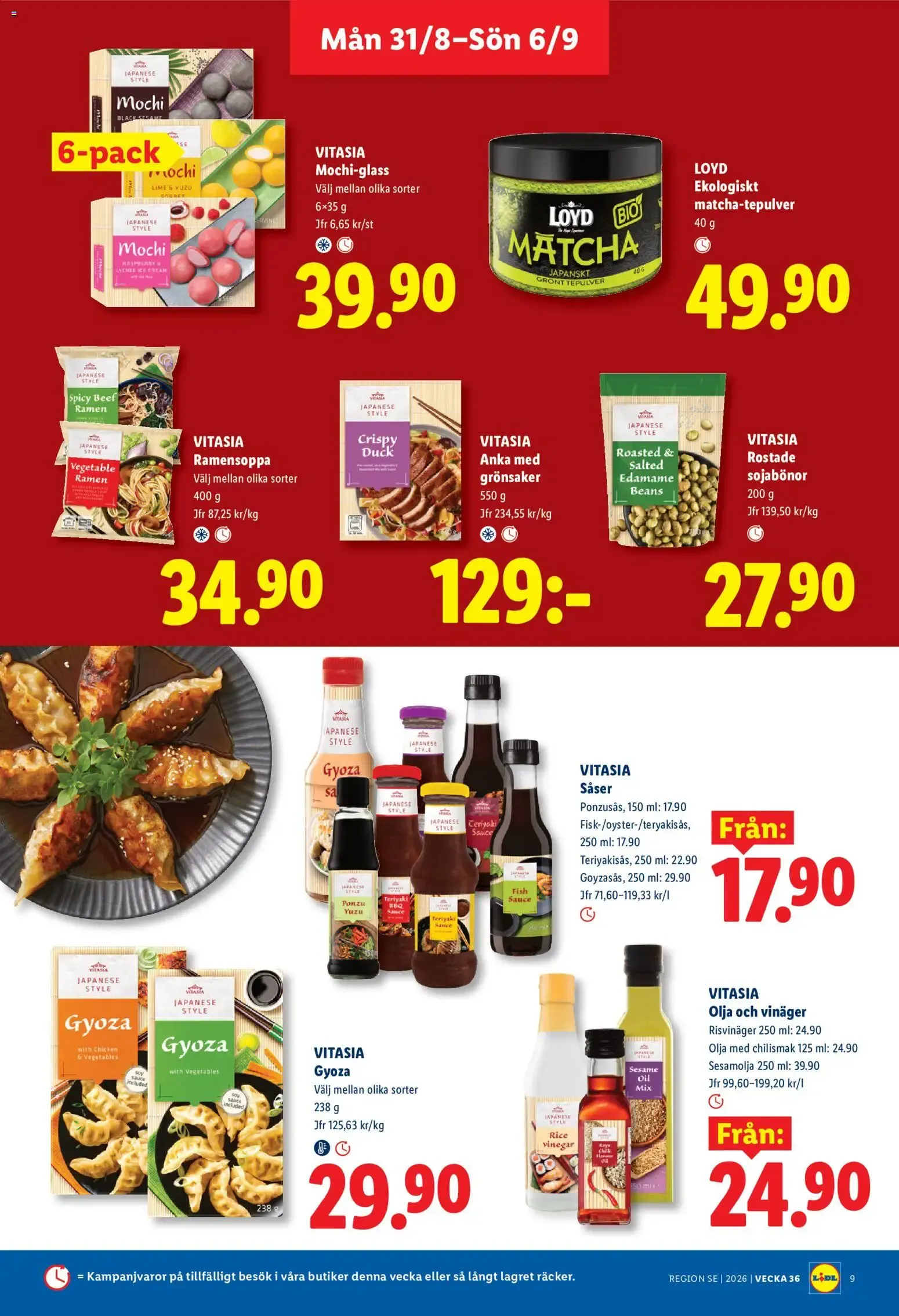 Lidl: Kvalitet till röda priser. Det lönar sig. från 31 augusti till 6 september 2026 - Reklamblad sidor 9
