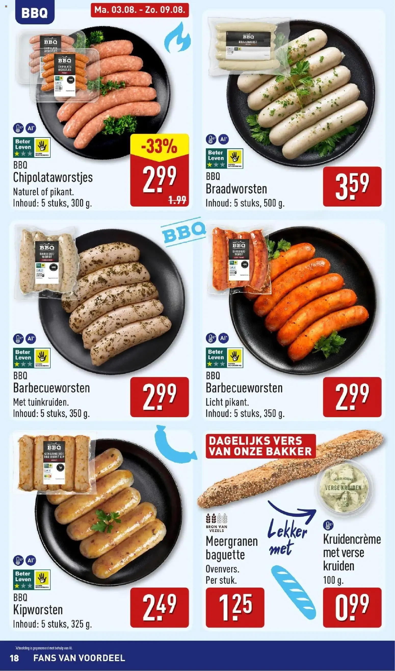 Aldi: ¡Qué Barato, Vamos a Celebrar! Boordevol Zomerse Inspiratie para BBQ van 3 augustus tot 9 augustus 2026 - Folder pagina 18