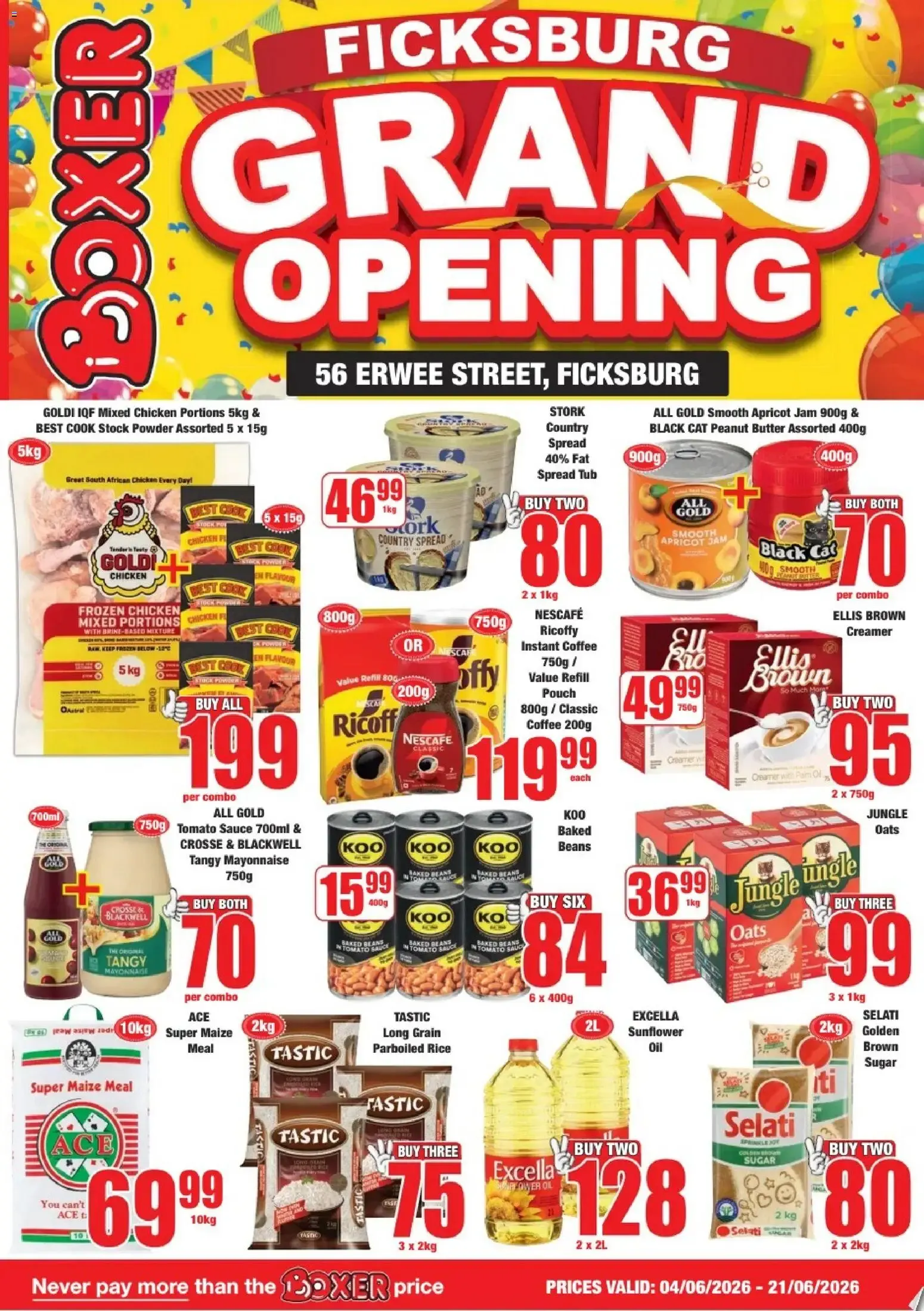 Boxer - Free State - Ficksburg Grand Opening (04/06/2026 - 21/06/2026) Online from 4 June to 21 June 2026 - Catalogue Page 1