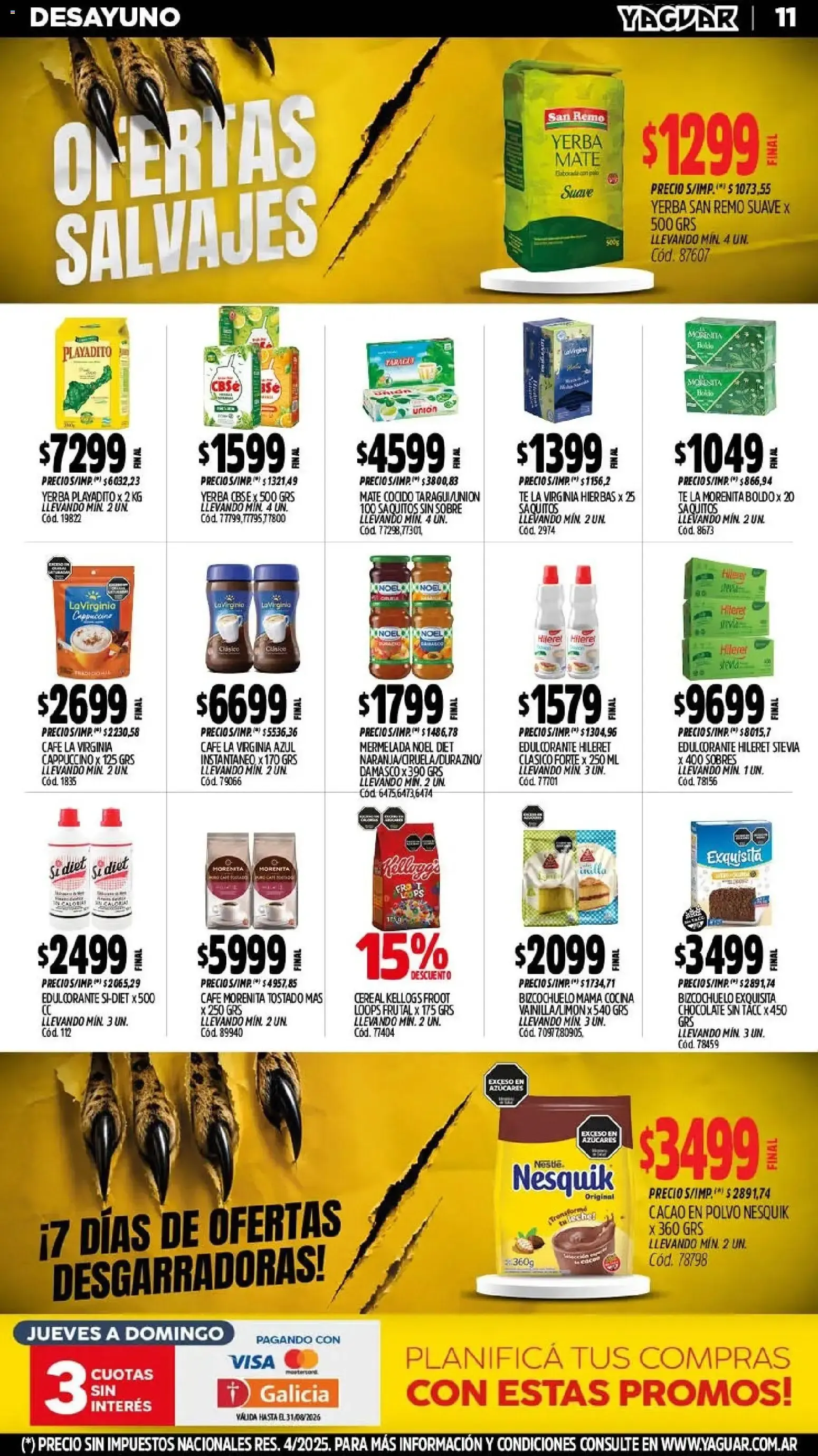 Ofertas de Mayorista Yaguar: Ofertas Salvajes en Misiones 3 de agosto al 9 de agosto 2026 - Página 12 del catálogo