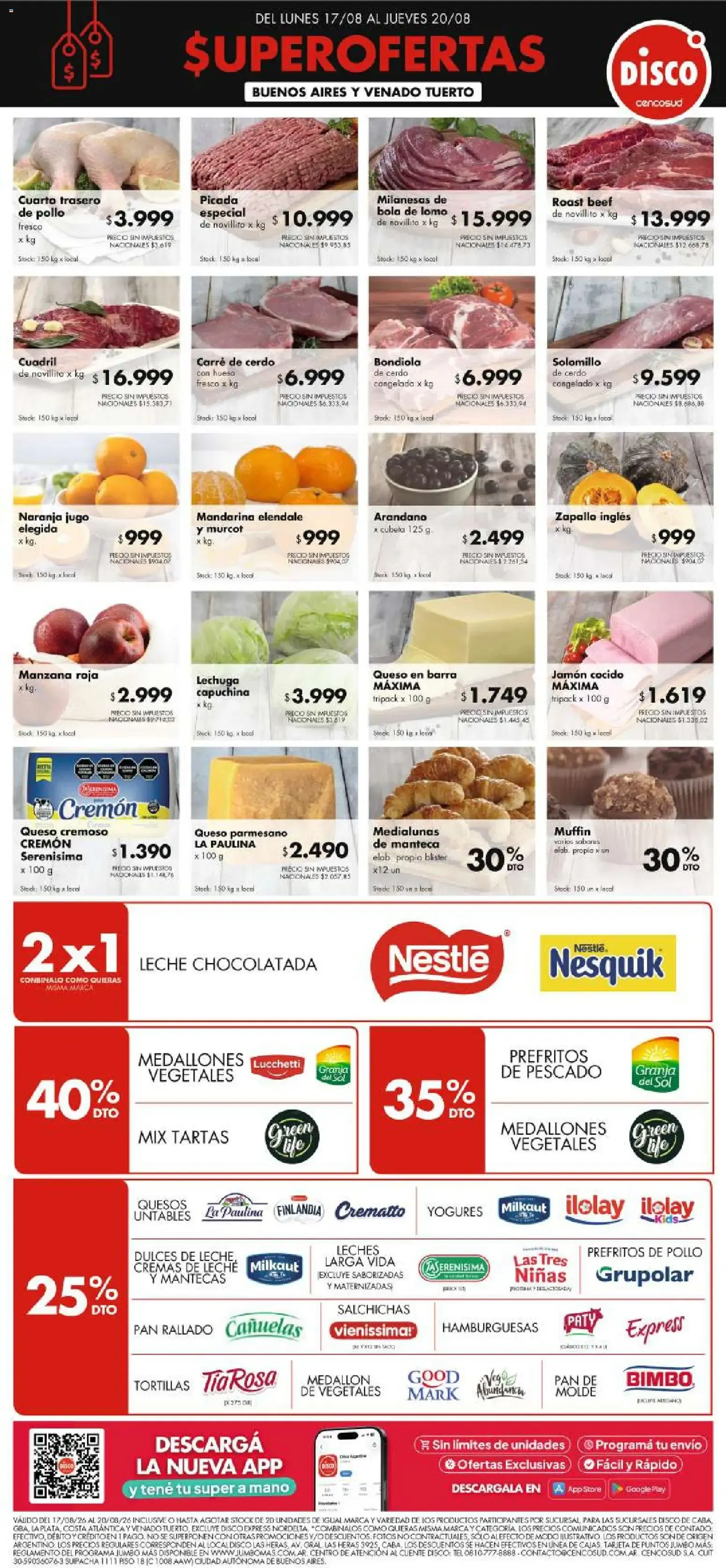 Ofertas de Disco Superofertas 17 de agosto al 20 de agosto 2026 - Página 1 del catálogo