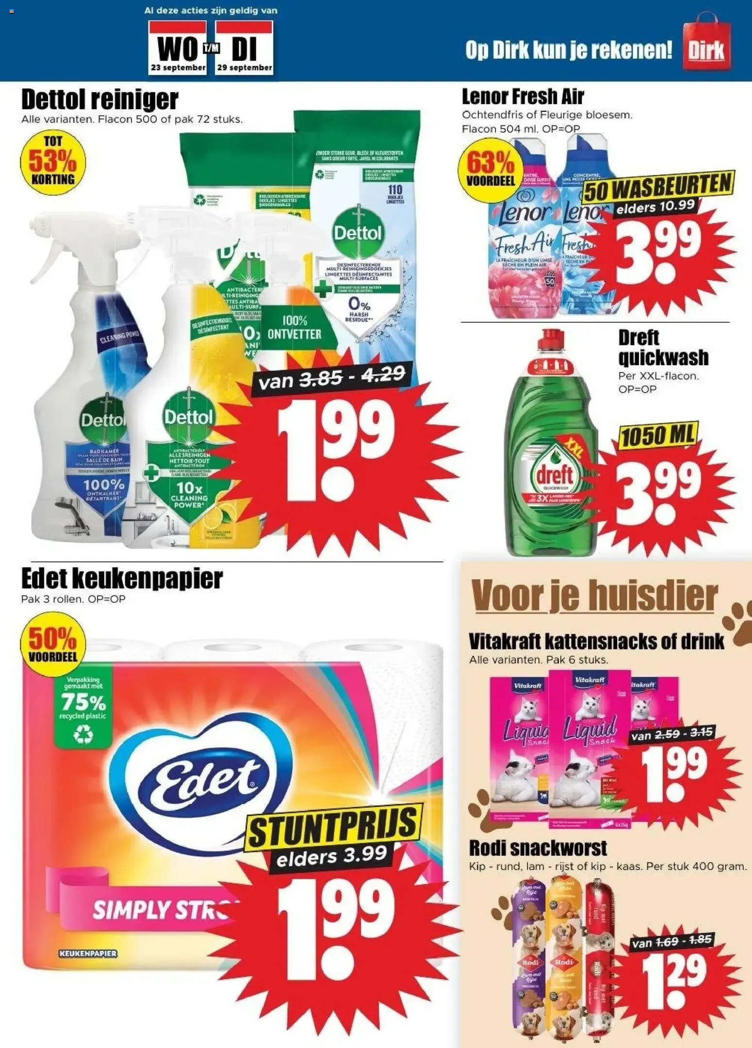 Dirk Folder: Milka Chocolade y Ofertas de Budget Boodschappen van 23 september tot 29 september 2026 - Folder pagina 31
