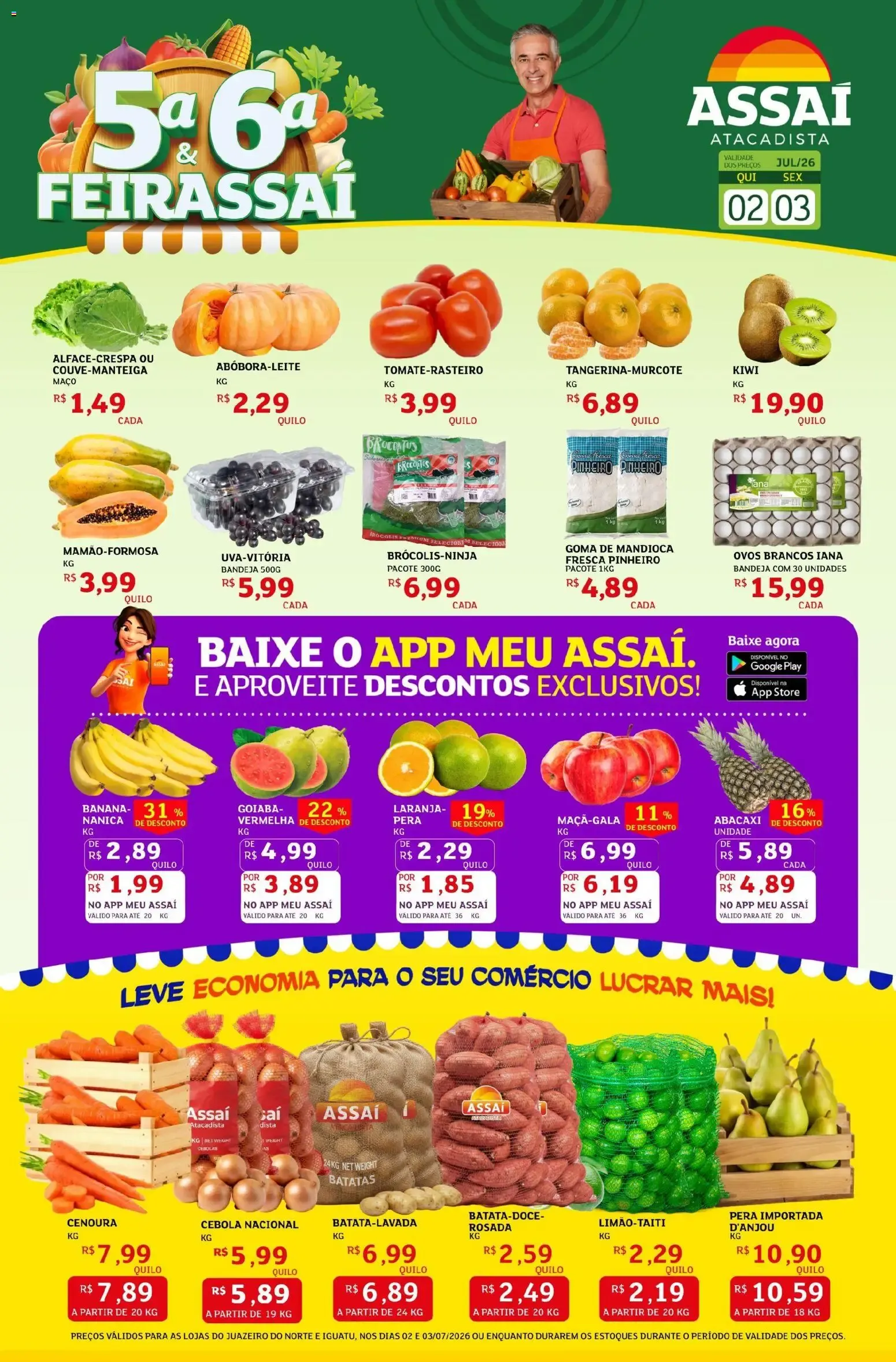 Encarte de Assaí Atacadista ofertas - CE de 02/07/2026 | Promoções Online 2 de julho até 3 de julho 2026 - Pagina 1