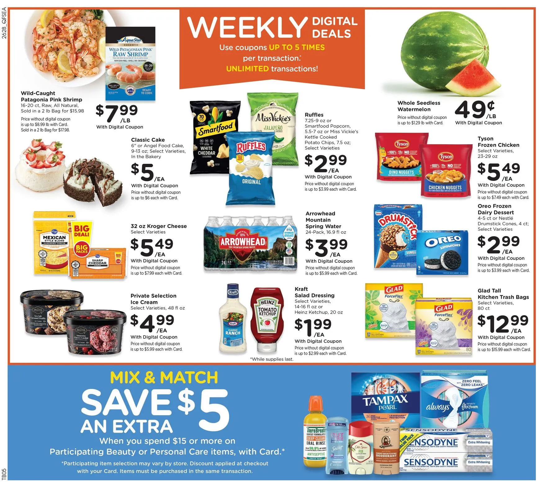 Weekly promotion Current QFC leaflet valid from Wednesday 08/12/2026 to Tuesday 08/18/2026 spanning from August 12 to August 18 2026 - Page 3 for Catalogue 365