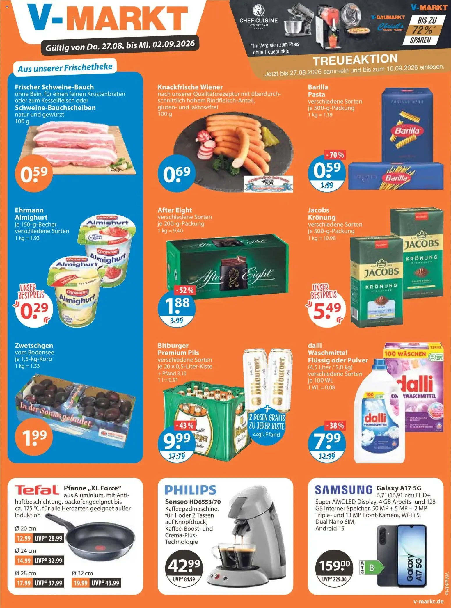 Angebote V-Markt Angebote (ab 27.08.2026) von 27. August bis 2. September 2026 - Prospekt seite 1