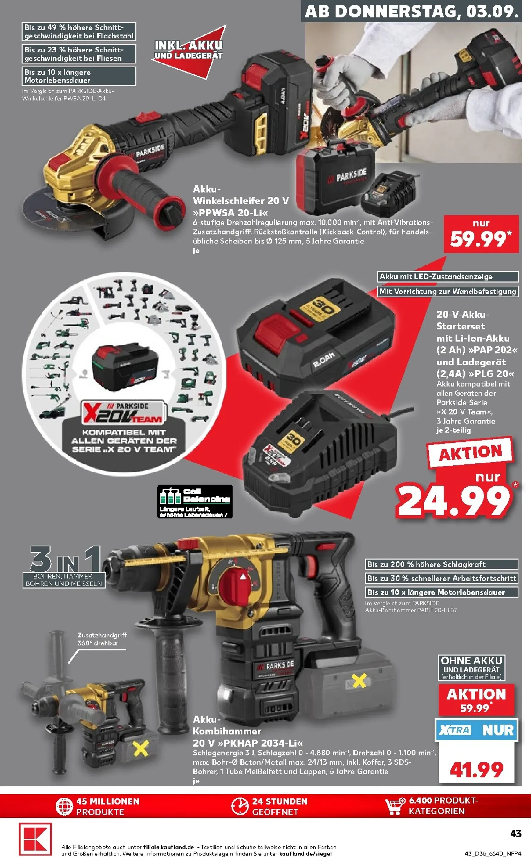 Neuer Kaufland Prospekt – von Donnerstag 03.09.2026 bis Mittwoch 09.09.2026 von 3. September bis 9. September 2026 - Prospekt seite 44