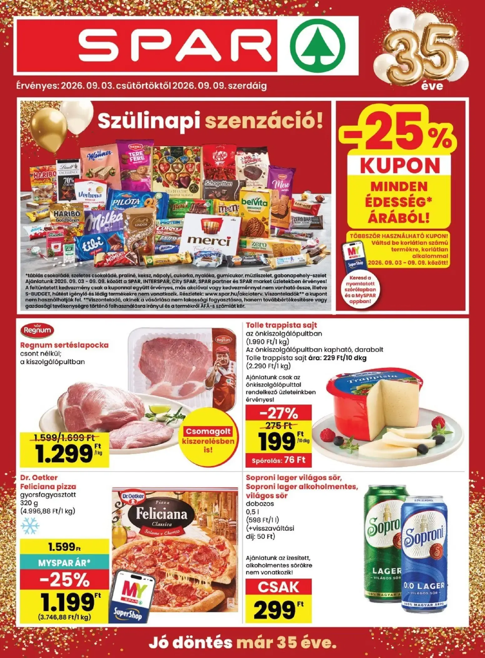 Katalógus Spar akciós újság - 2026.09.03.-tól szeptember 3.-tól szeptember 9.-ig 2026. - Oldal 1