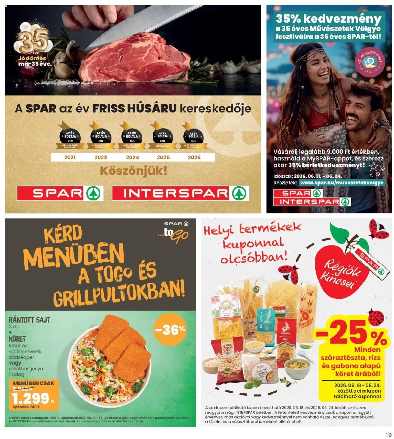 Katalógus Interspar akciós újság - 2026.06.18. -tól/töl > akció, lapozható szórólap 🛍️ június 18.-tól június 24.-ig 2026. - Oldal 19