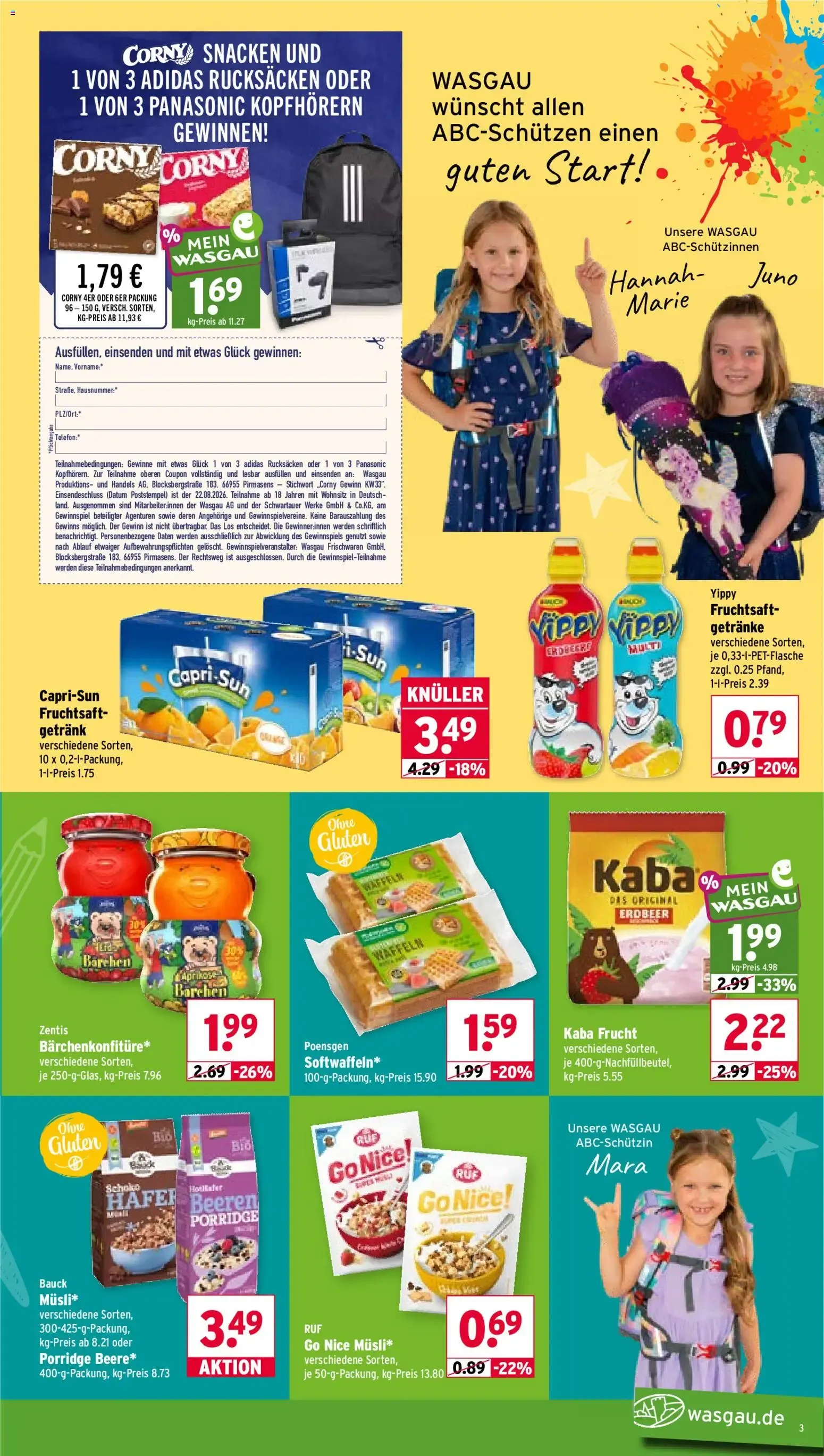 Wasgau Prospekt (ab 10.08.2026) zum Blättern von 10. August bis 15. August 2026 - Prospekt seite 3