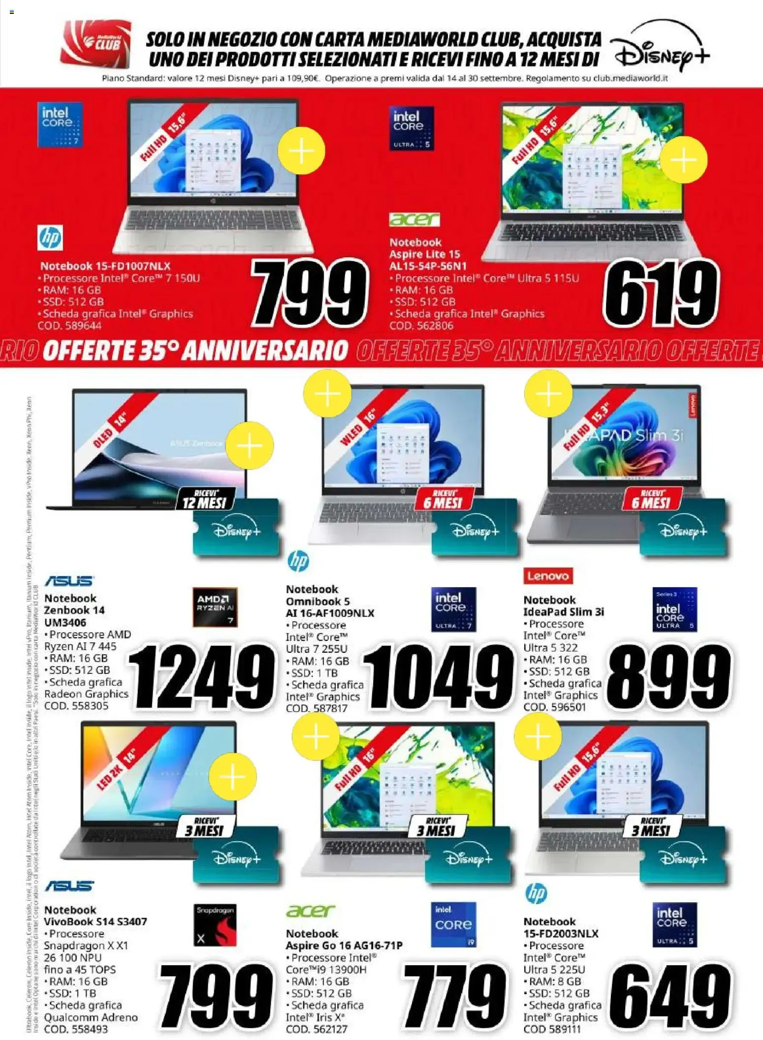 Media World: Che Spettacolo di Anniversario! 35 anni di offerte sul top della tecnologia da 14 settembre a 30 settembre di 2026 - Pagina del volantino 11