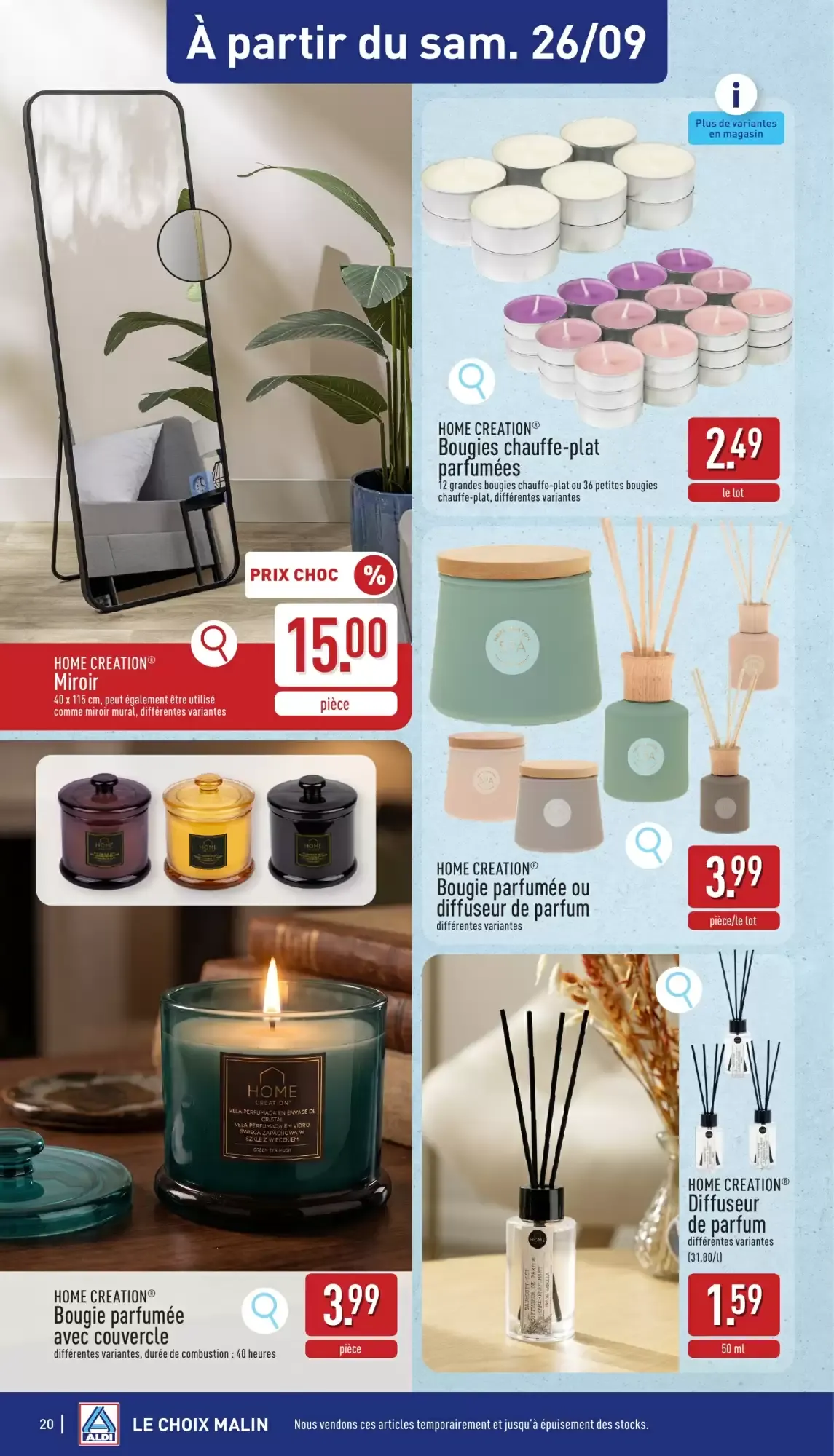 ALDI Dépliant du 21/09 au 26/09 van 21 september tot 26 september 2026 - folder pagina 20