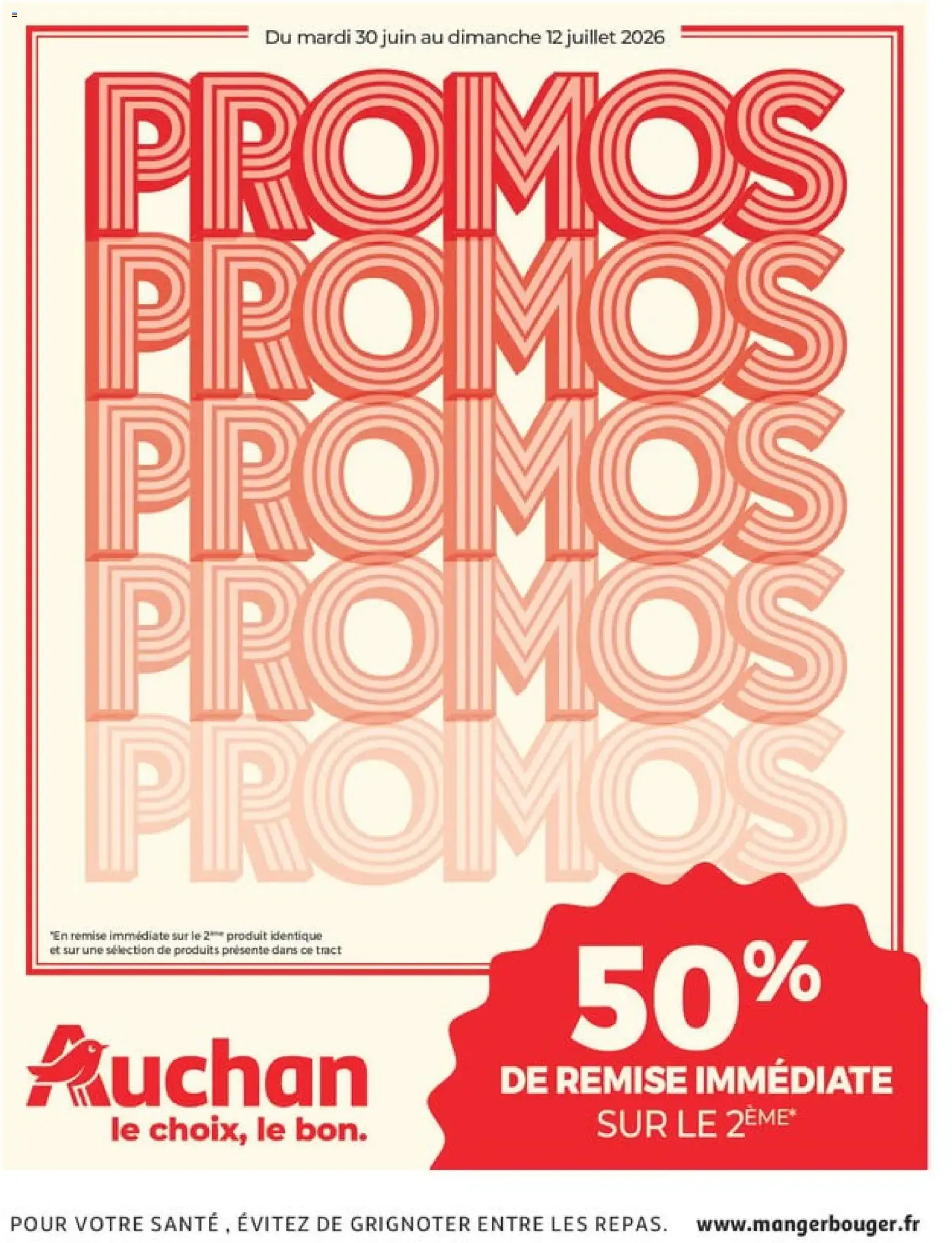 Auchan prospectus à partir du 30/06/2026 - promo en ligne du 30 juin au 12 juillet 2026 - Catalogue page 1