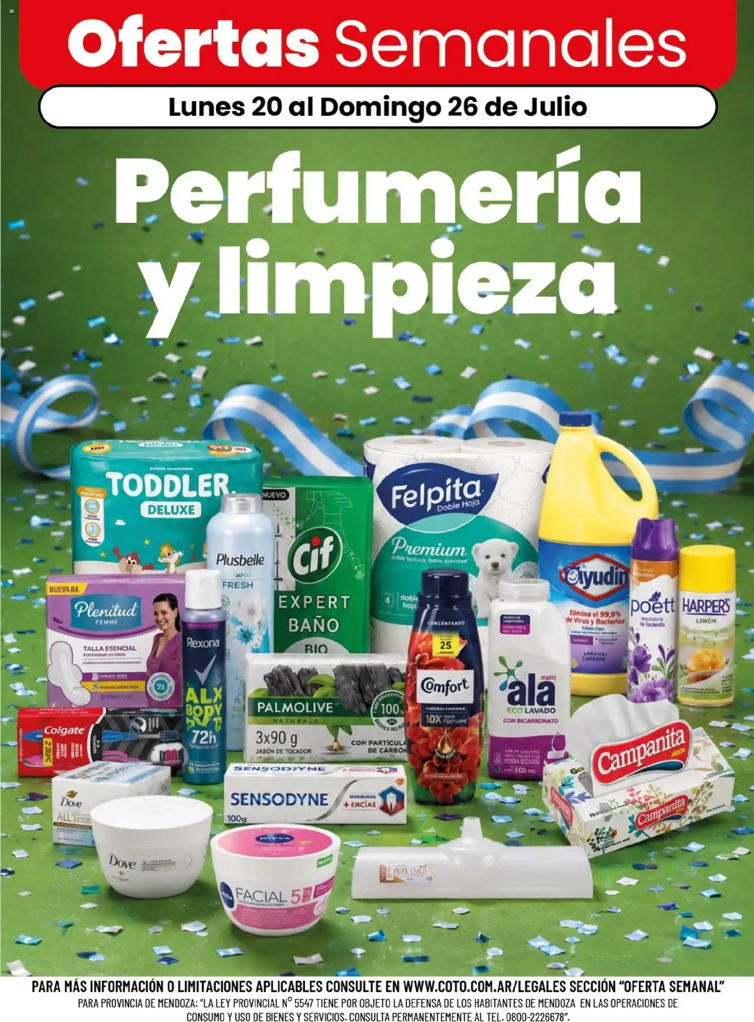Ofertas de Coto - Perfumería y limpieza || del 20/07/2026 - 26/07/2026 || Descuentos 20 de julio al 26 de julio 2026 - Página 1 del catálogo