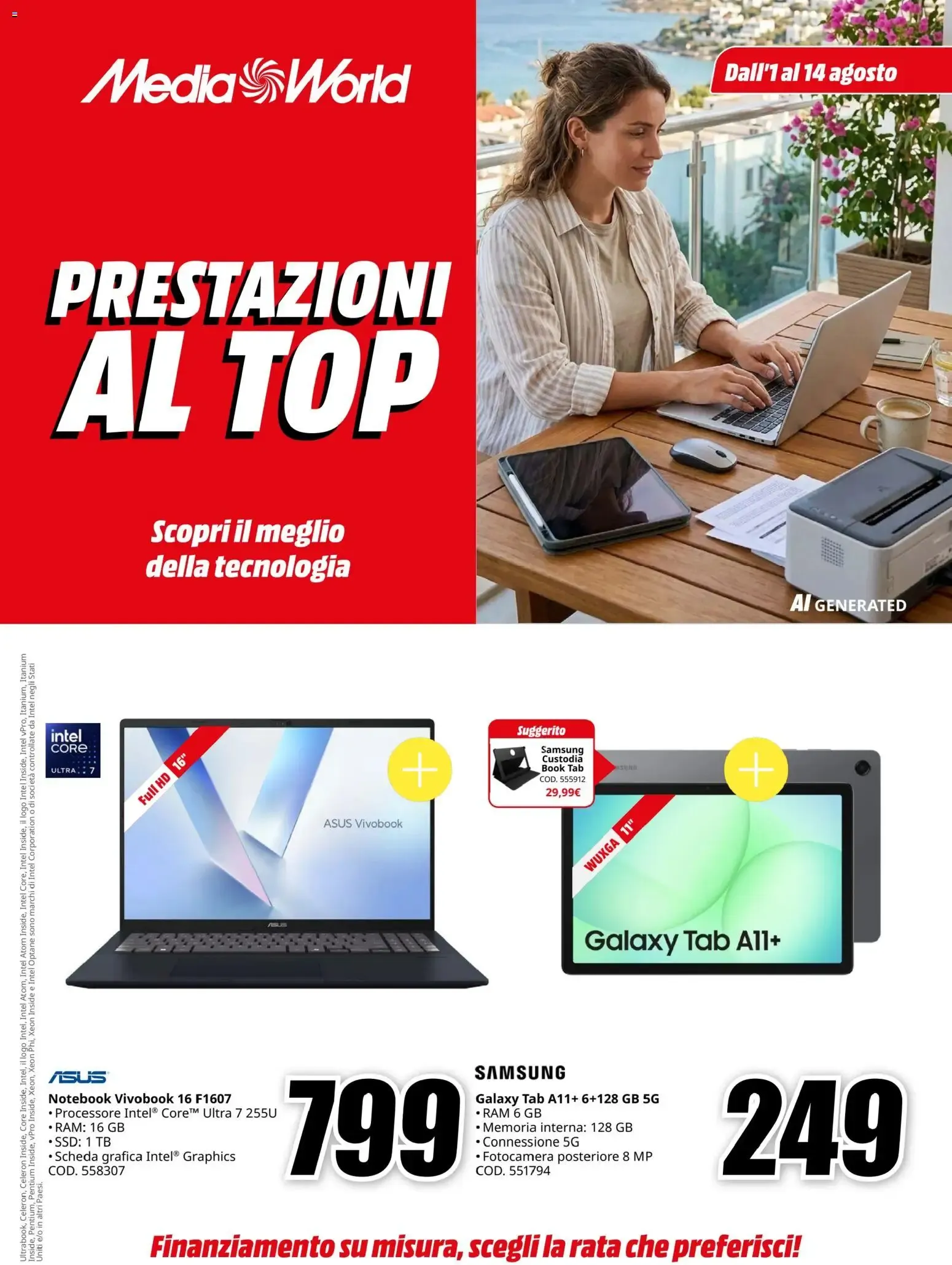 Nuovo Media World volantino Prestazioni al top dal 01/08/2026 > offerte anteprima 🛍️ da 1 agosto a 14 agosto di 2026 - Pagina del volantino 1
