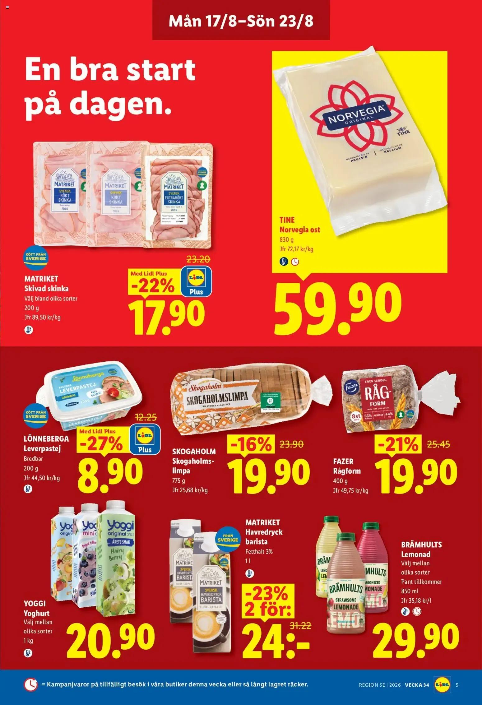 Lidl: Kvalitetssäkrade frukter och grönsaker. Det lönar sig. från 17 augusti till 23 augusti 2026 - Reklamblad sidor 5
