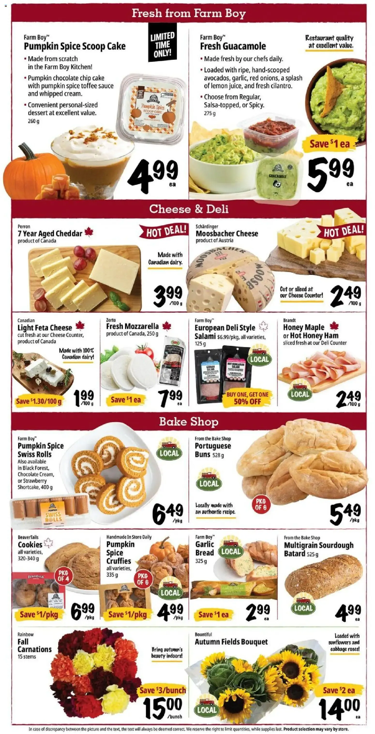 THANKSGIVING DINNERS from September 24 to September 30 2026 - flyer page 3