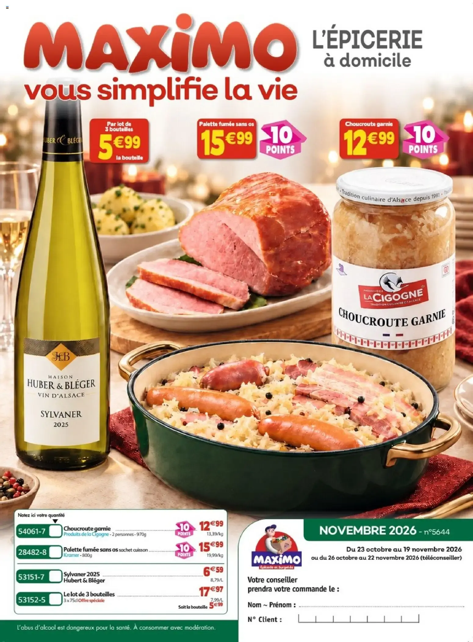 Maximo catalogue epicerie à partir du 26/10/2026 - promo en ligne du 26 octobre au 22 novembre 2026 - Catalogue page 1