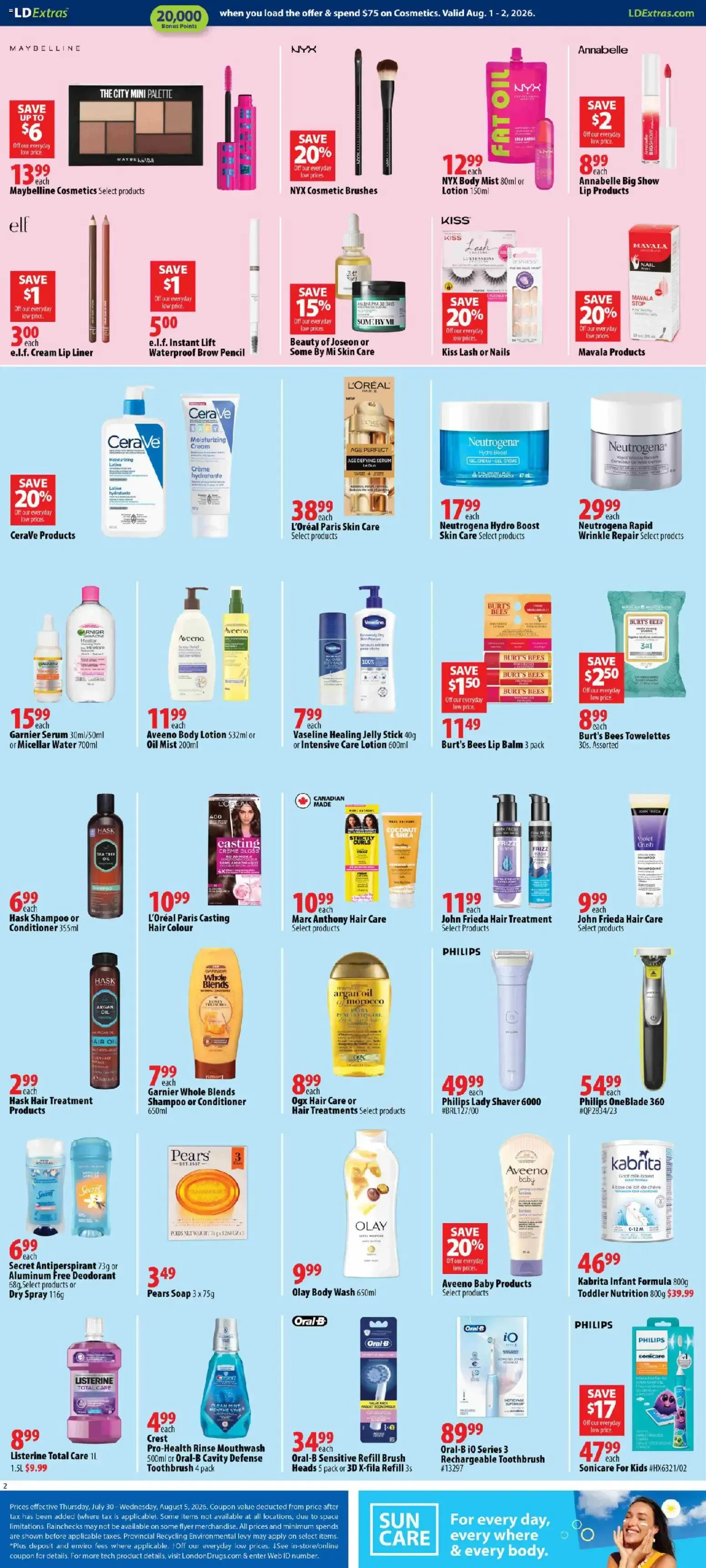 London Drugs weekly flyer / circulaire from Jul 30, 2026 > weekly specials & deals from July 30 to August 5 2026 - flyer page 2