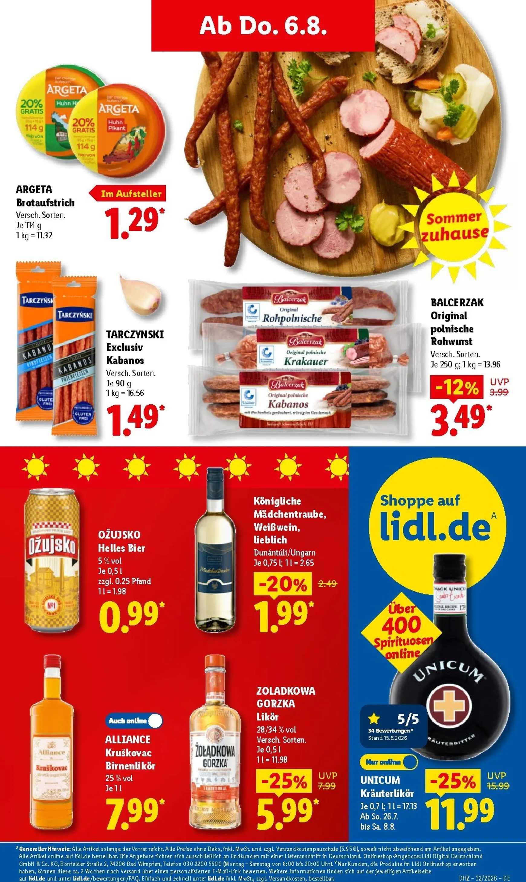 Lidl Prospekt – von Montag 03.08.2026 bis Samstag 08.08.2026 von 3. August bis 8. August 2026 - Prospekt seite 54