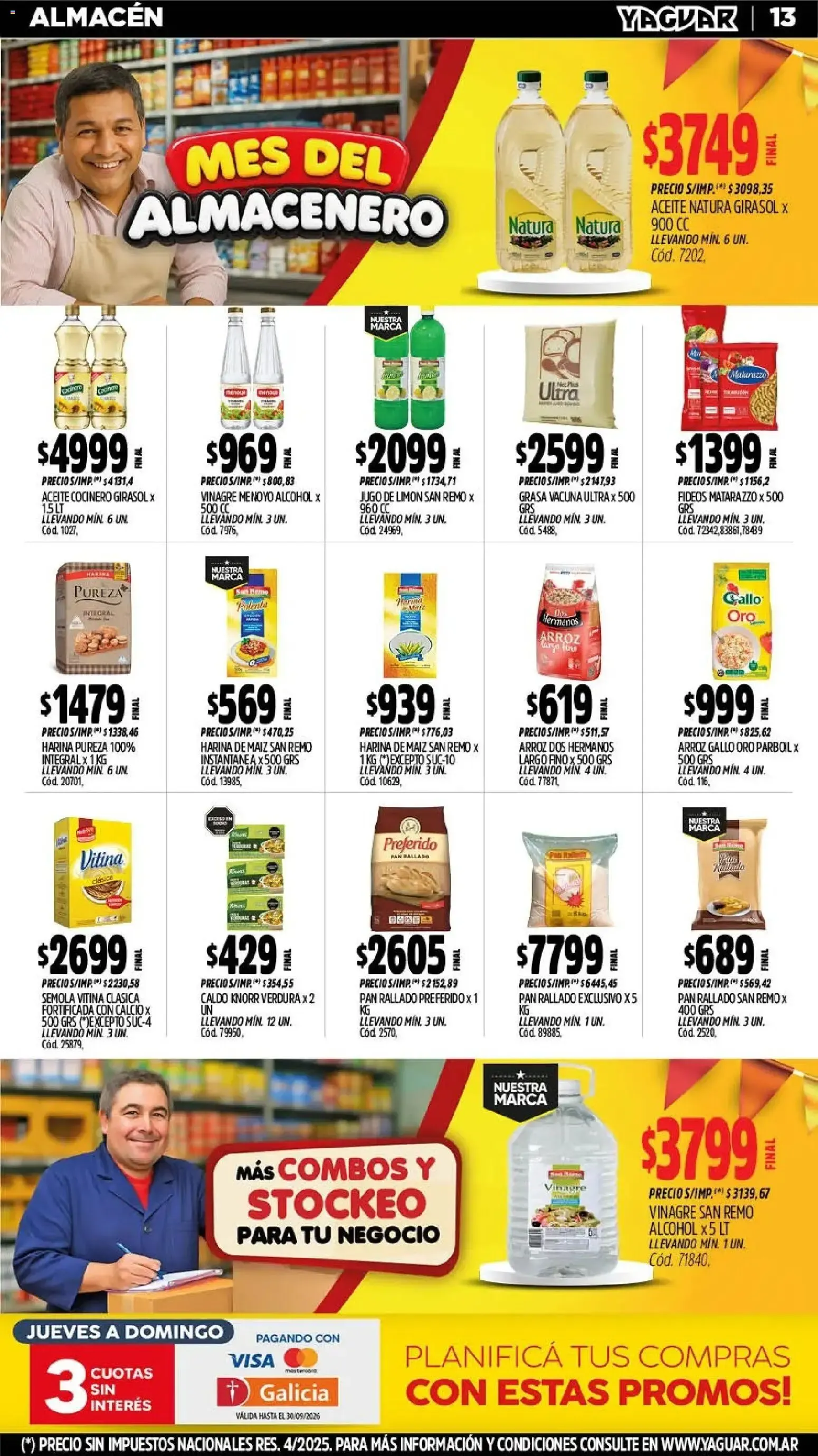 Ofertas de Yaguar - Oferta Semanal Mar del Plata del 21/09/2026 - 26/09/2026 21 de septiembre al 26 de septiembre 2026 - Página 13 del catálogo