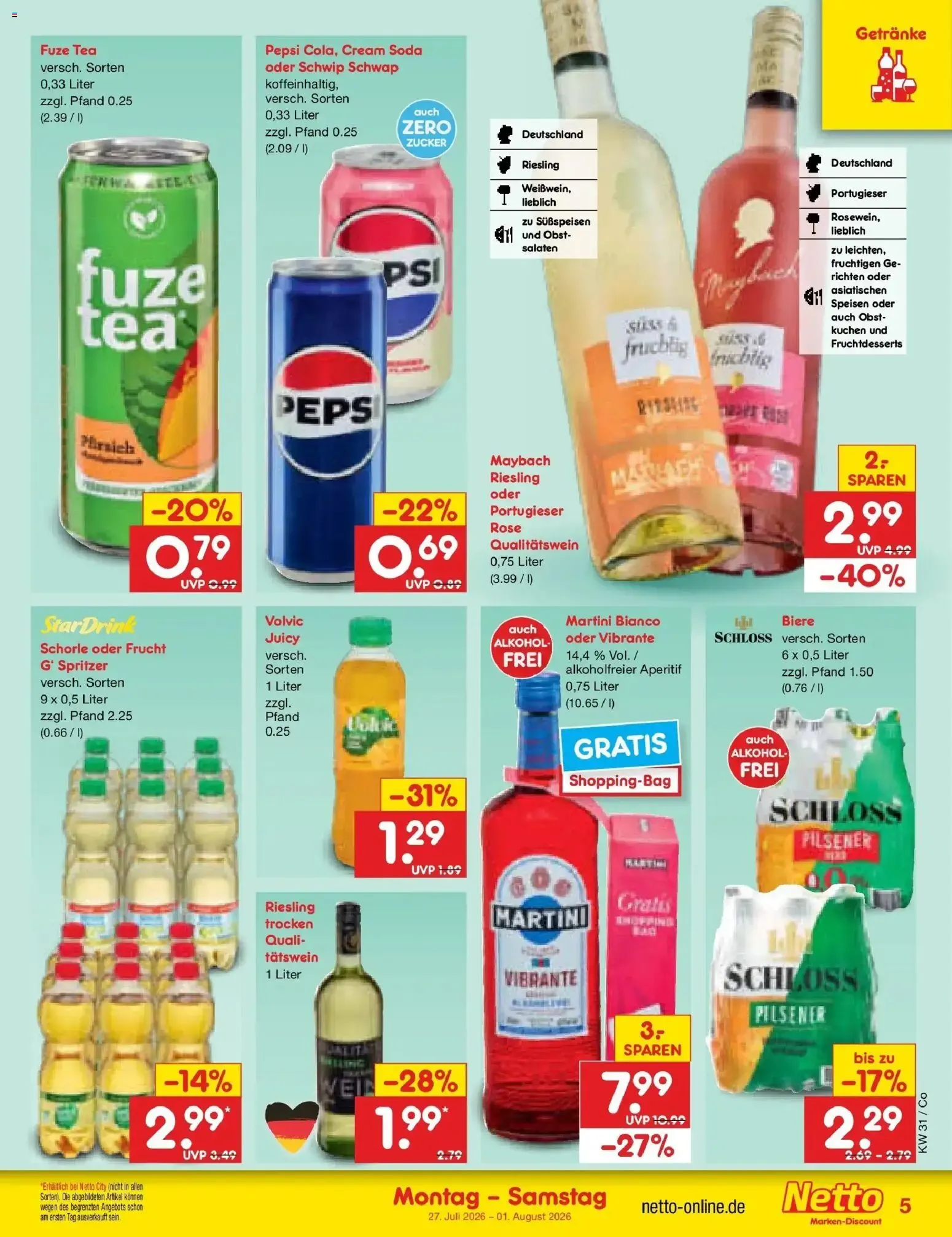 Netto Marken-Discount Prospekt Leipzig (ab 27.07.2026) » Angebote von 27. Juli bis 1. August 2026 - Prospekt seite 5