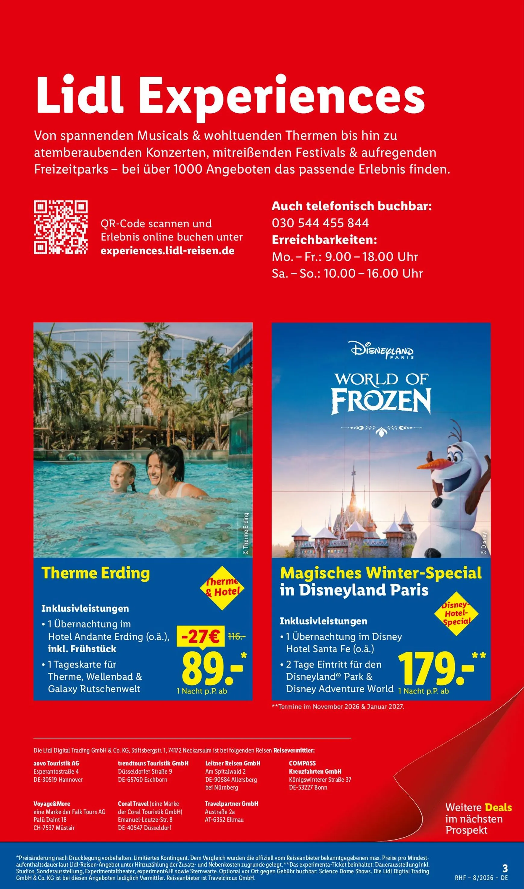 Lidl-Reisen: Spontan dem Alltag entfliehen von 29. Juli bis 31. August 2026 - Prospekt seite 3