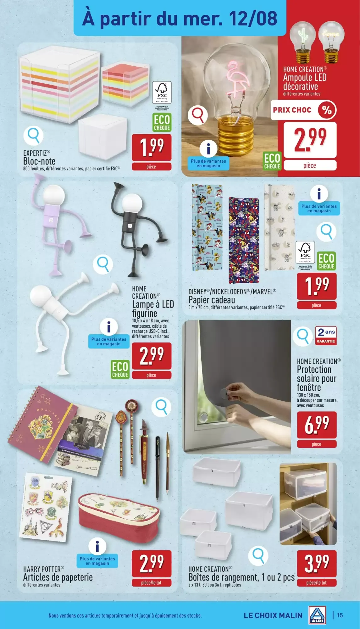 ALDI Dépliant du lun. 10/08 au ven. 14/08 van 10 augustus tot 14 augustus 2026 - folder pagina 15