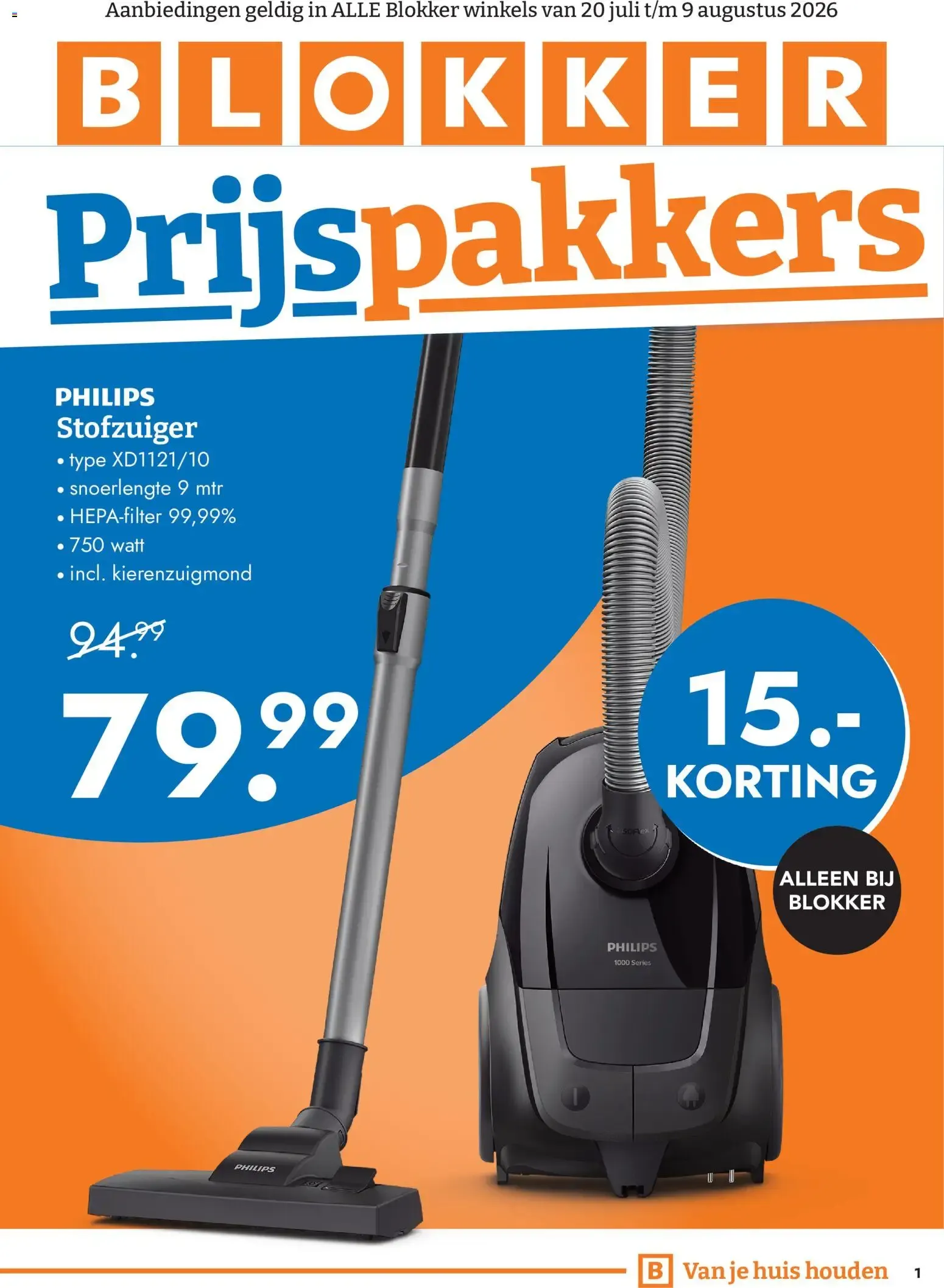 BLOKKER Prijspakkers van 20 juli tot 9 augustus 2026 - Folder pagina 1