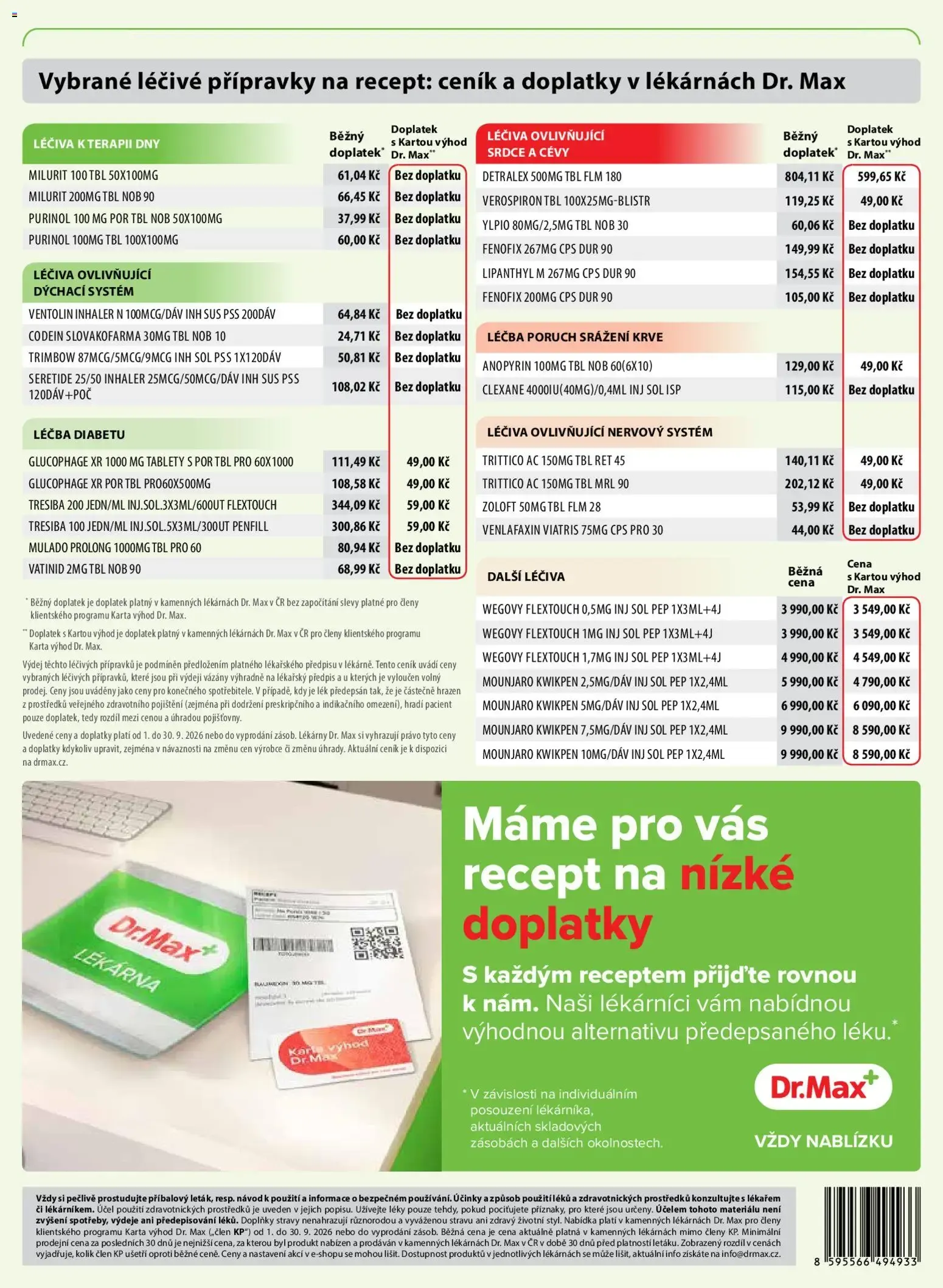 Dr. Max leták od 01.09.2026 - akční nabídka - 1. září 30. září 2026 - Page 16