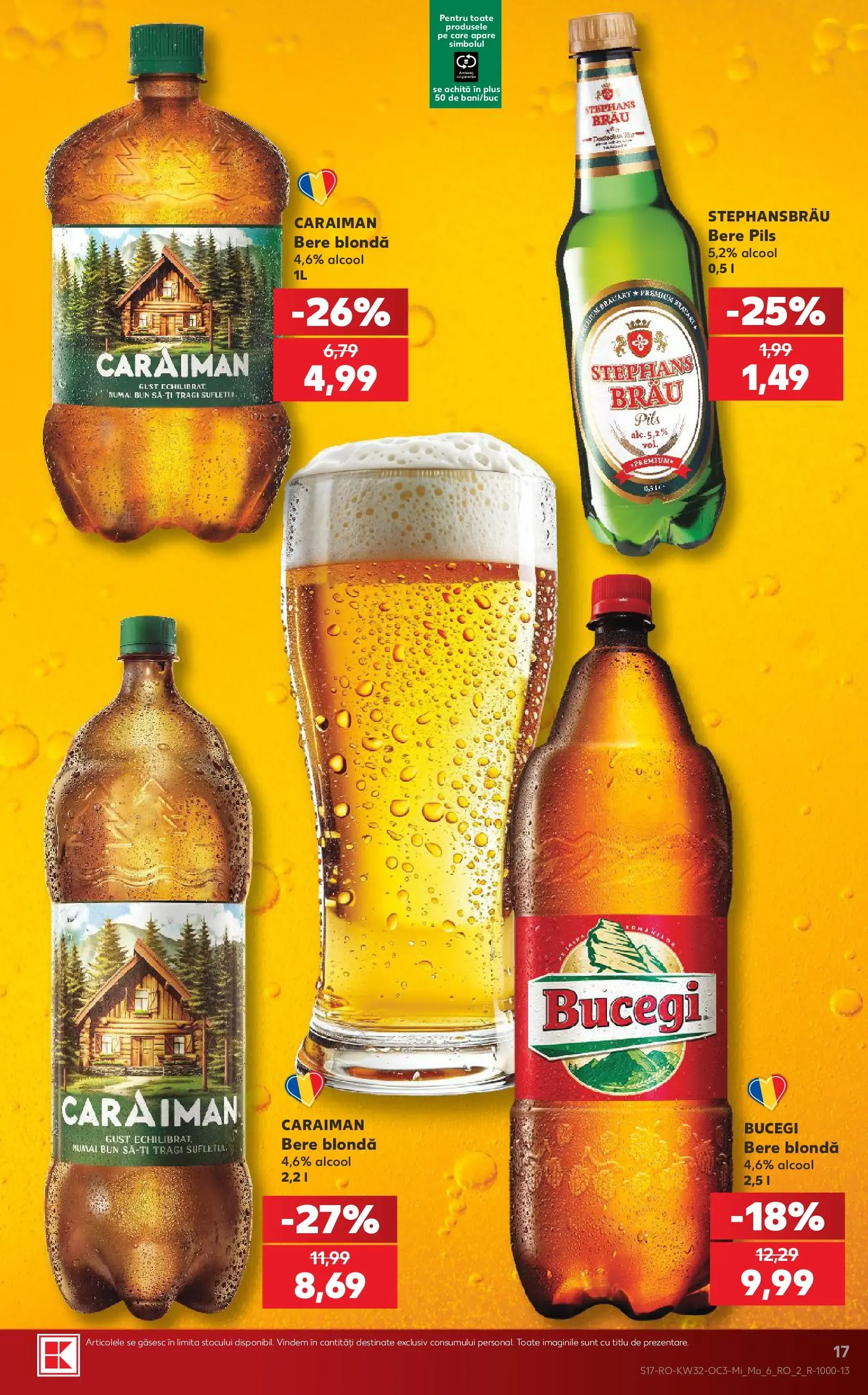 Catalog Kaufland: Un grătar reușit și berea potrivită de la 5 august până la 11 august 2026 - Revista Pagina 17