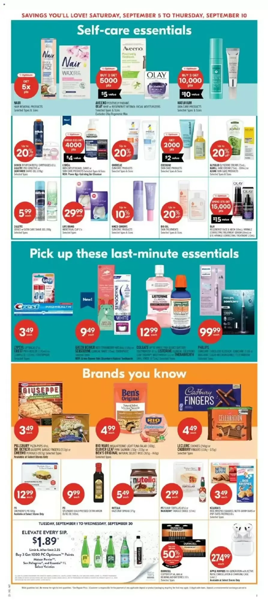 Shoppers Drug Mart flyer week 36 from September 5 to September 10 2026 - flyer page 18