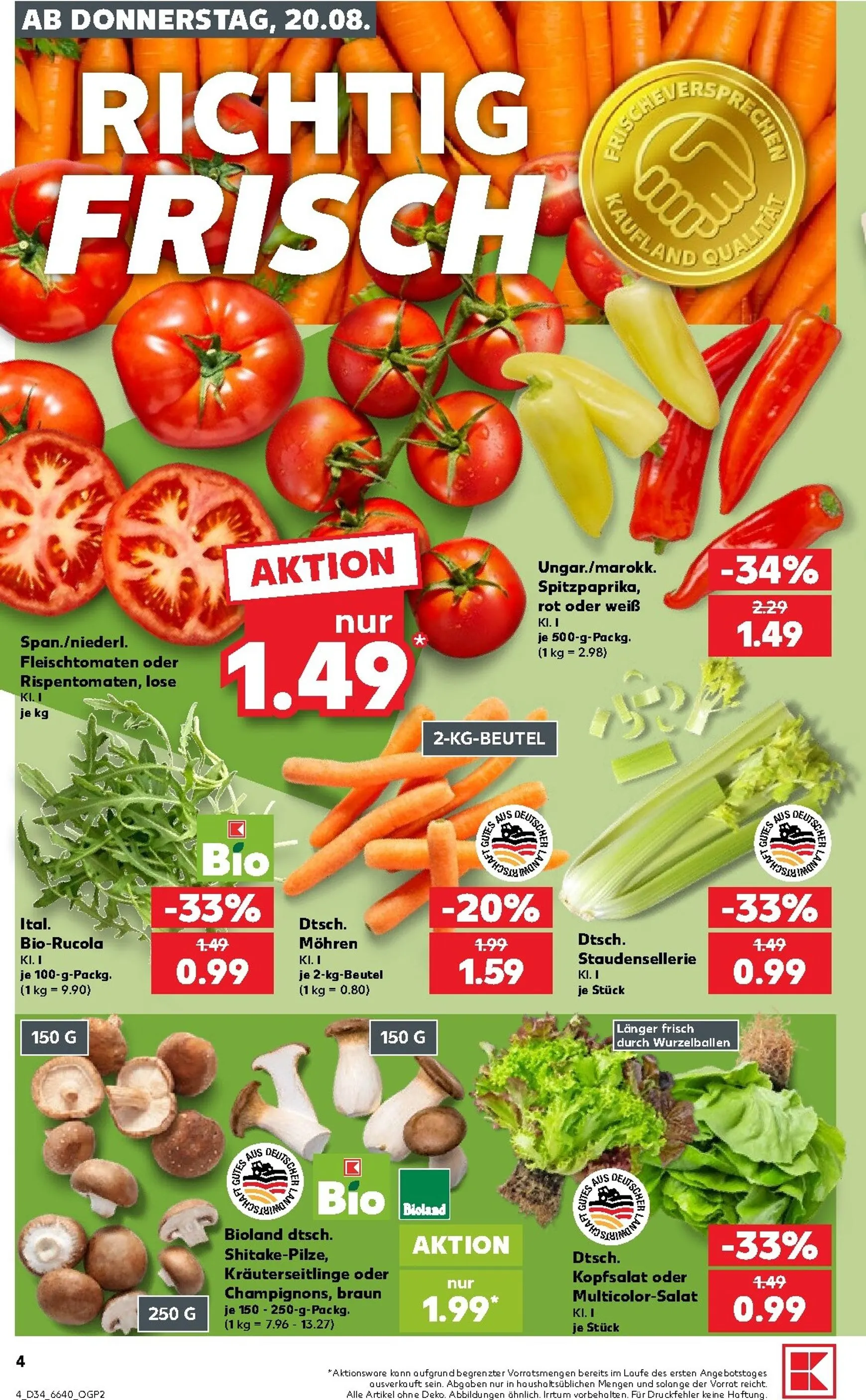Kaufland Prospekt nächste Woche – von Donnerstag 20.08.2026 bis Mittwoch 26.08.2026 von 20. August bis 26. August 2026 - Prospekt seite 4