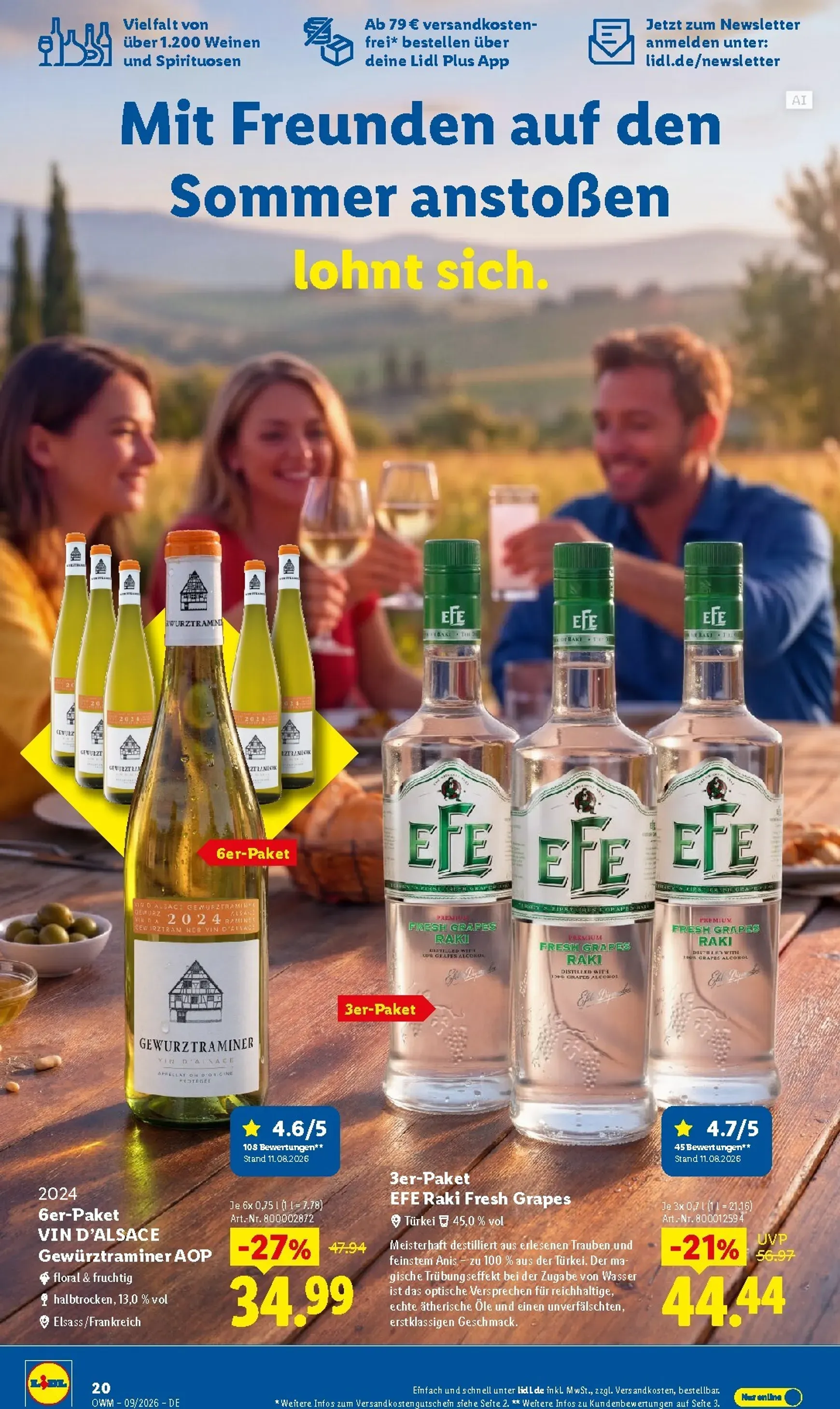 Lidl - Wein & Spirituosen Prospekt – von Dienstag 01.09.2026 bis Mittwoch 30.09.2026 von 1. September bis 30. September 2026 - Prospekt seite 20