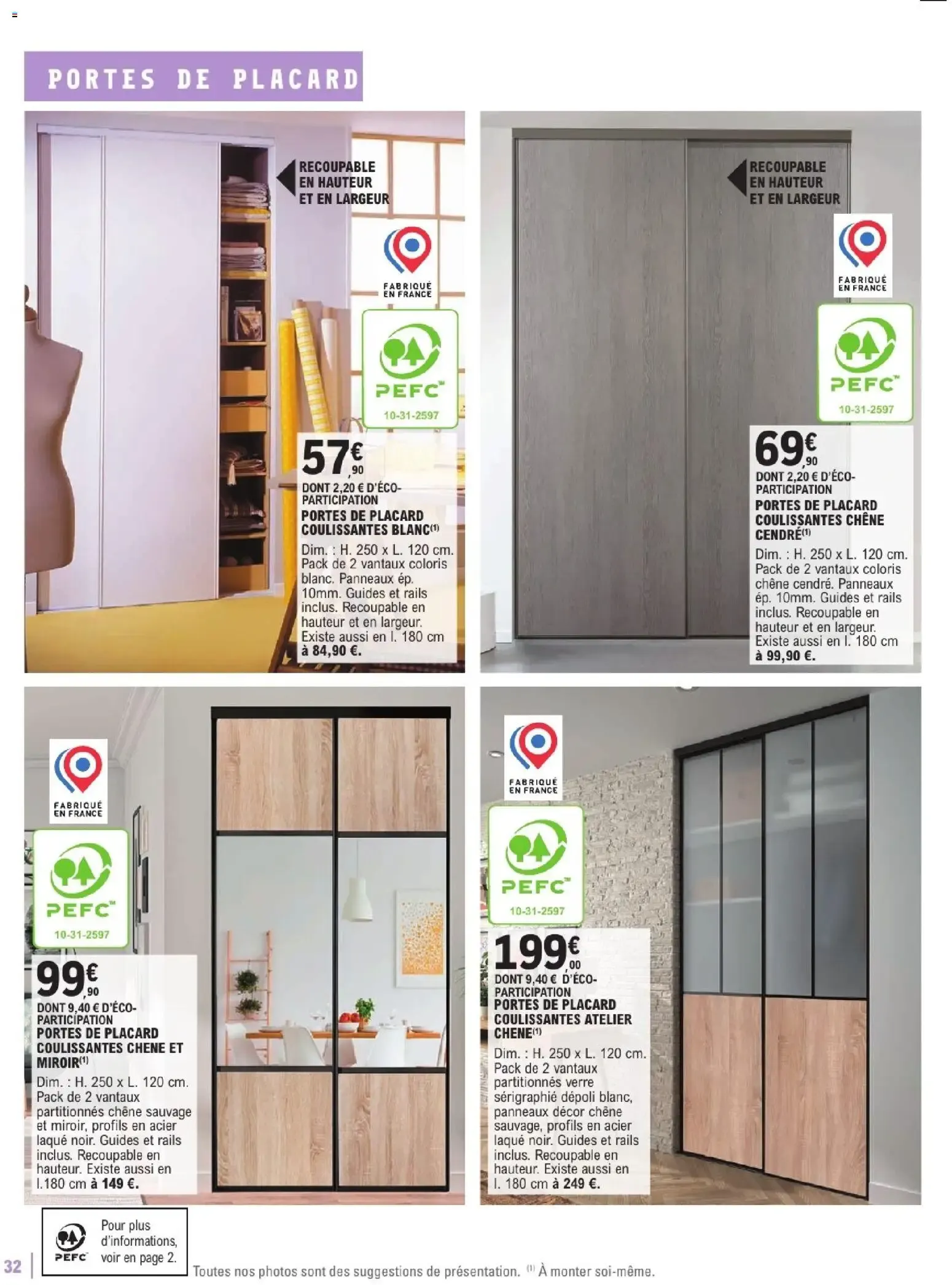 Brico E.Leclerc - Guide aménagement intérieur à partir du 06/01/2026 - promo en ligne du 6 janvier au 7 février 2026 - Catalogue page 32