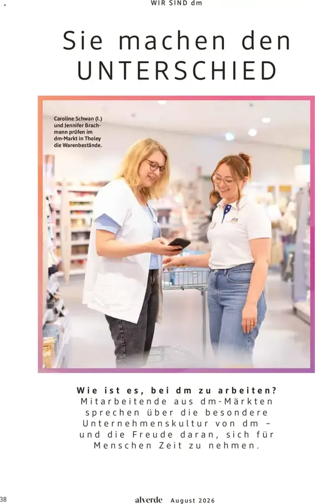 dm Magazin alverde - Will Kinder stark machen von 1. August bis 31. August 2026 - Prospekt seite 38