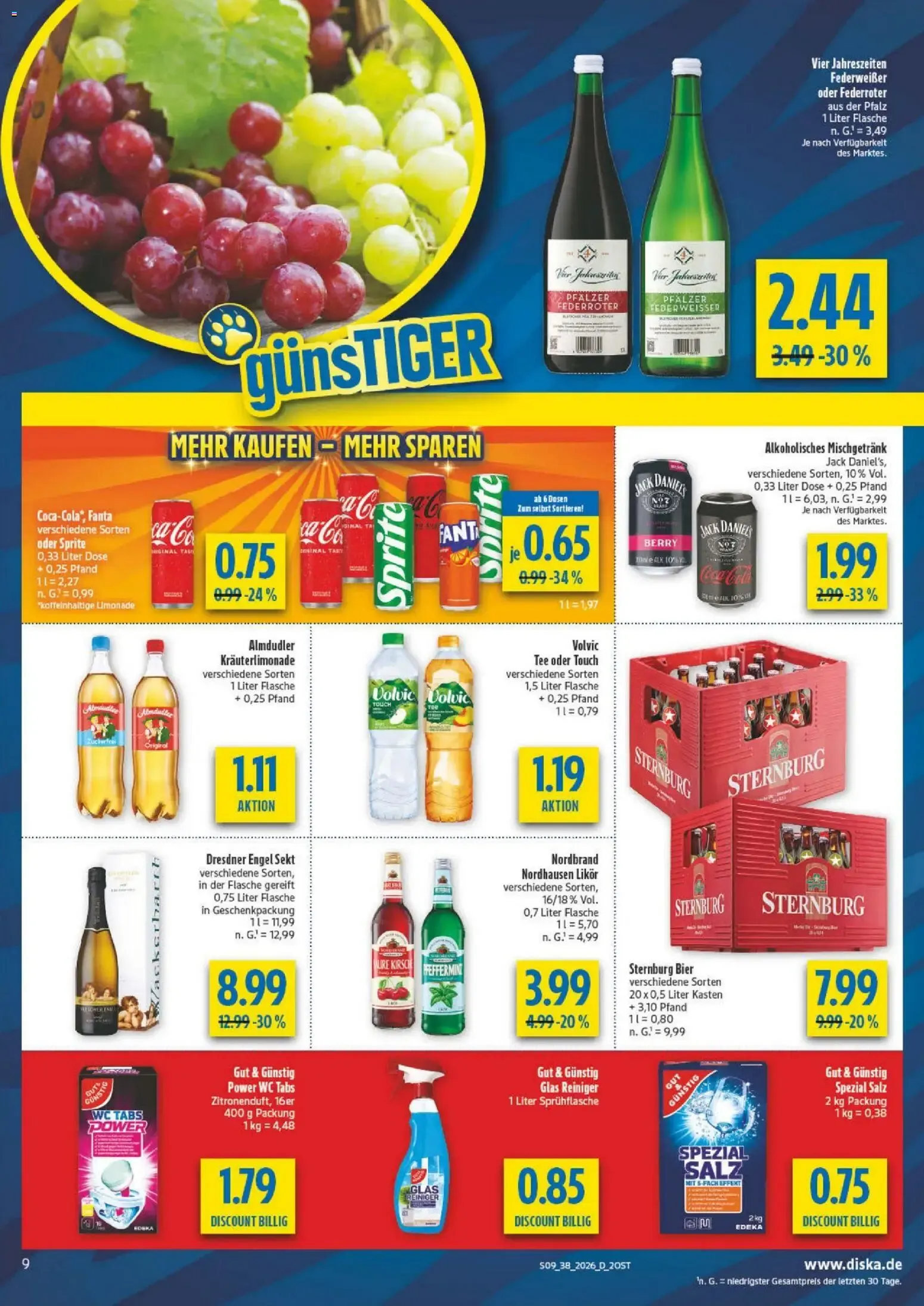 Diska - Diska Angebote Sachsen-Thüringen KW38 (ab 14.09.2026) zum Blättern von 14. September bis 19. September 2026 - Prospekt seite 9