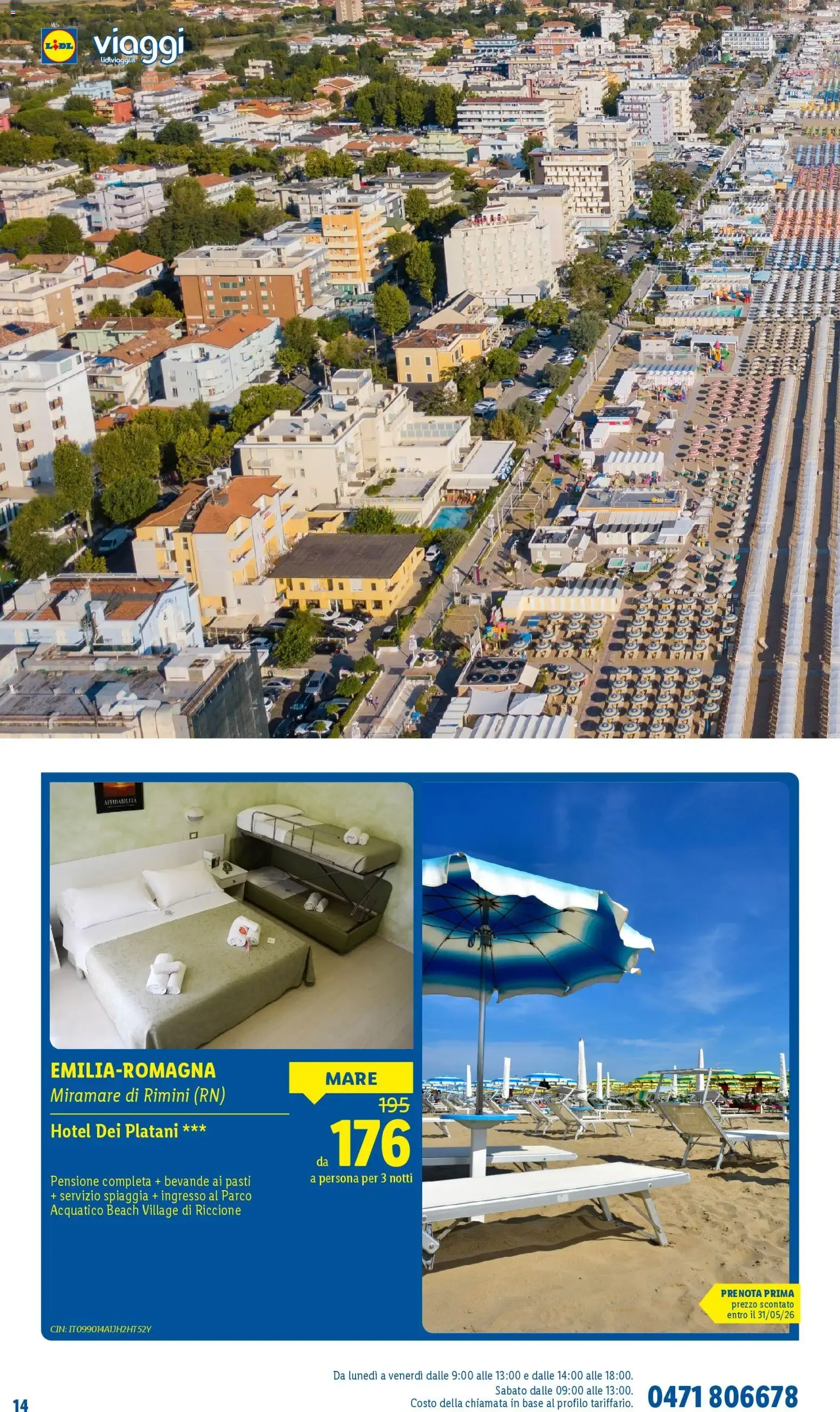 Lidl Viaggi: Vacanze da sogno per la tua estate da 11 marzo a 20 settembre di 2026 - Pagina del volantino 14