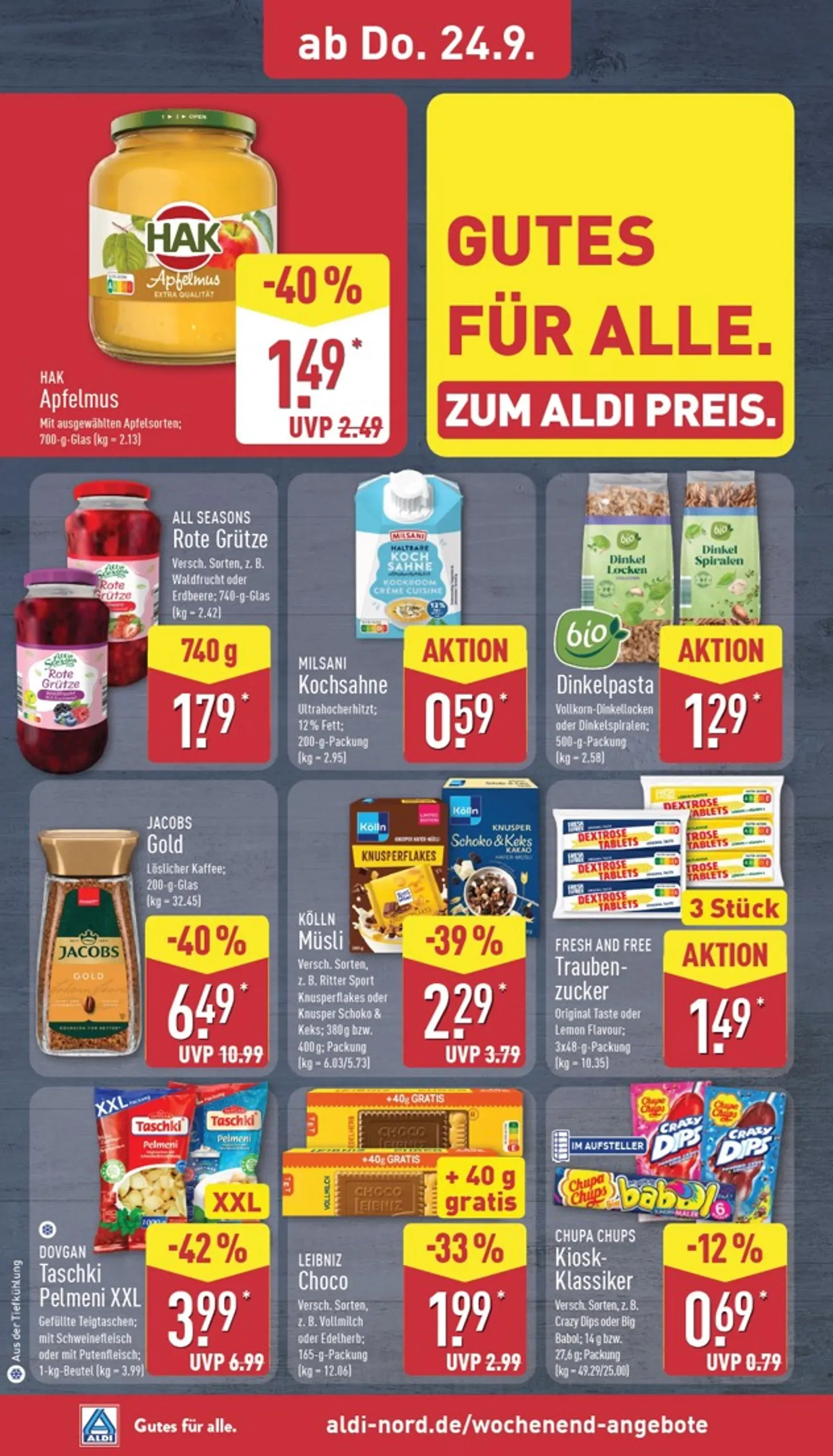 Gutes für alle. Zum ALDI Preis. von 21. September bis 26. September 2026 - Prospekt seite 30