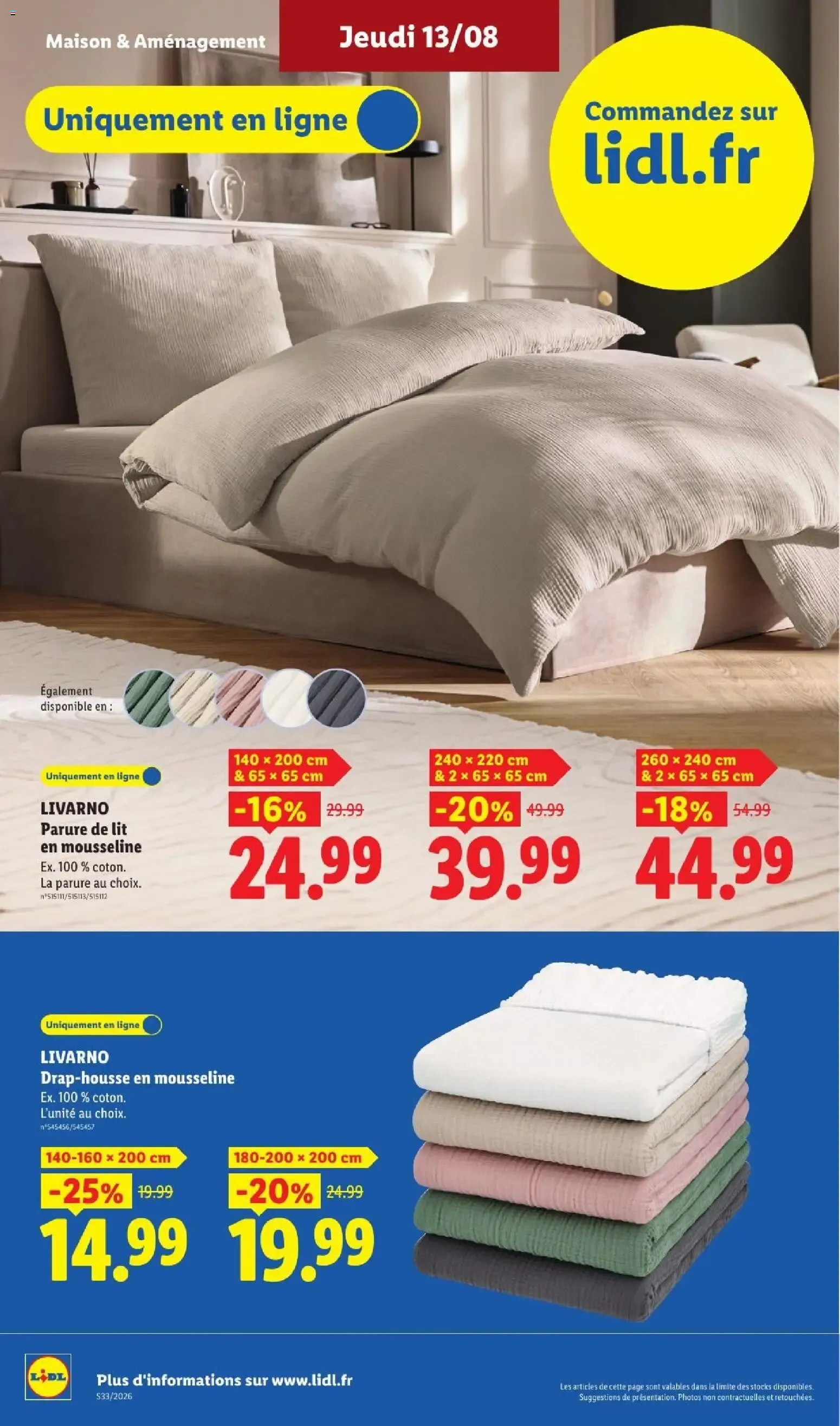 Catalogue LIDL du 13/08/2026 | Promo prospectus en ligne du 13 août au 19 août 2026 - Catalogue page 33