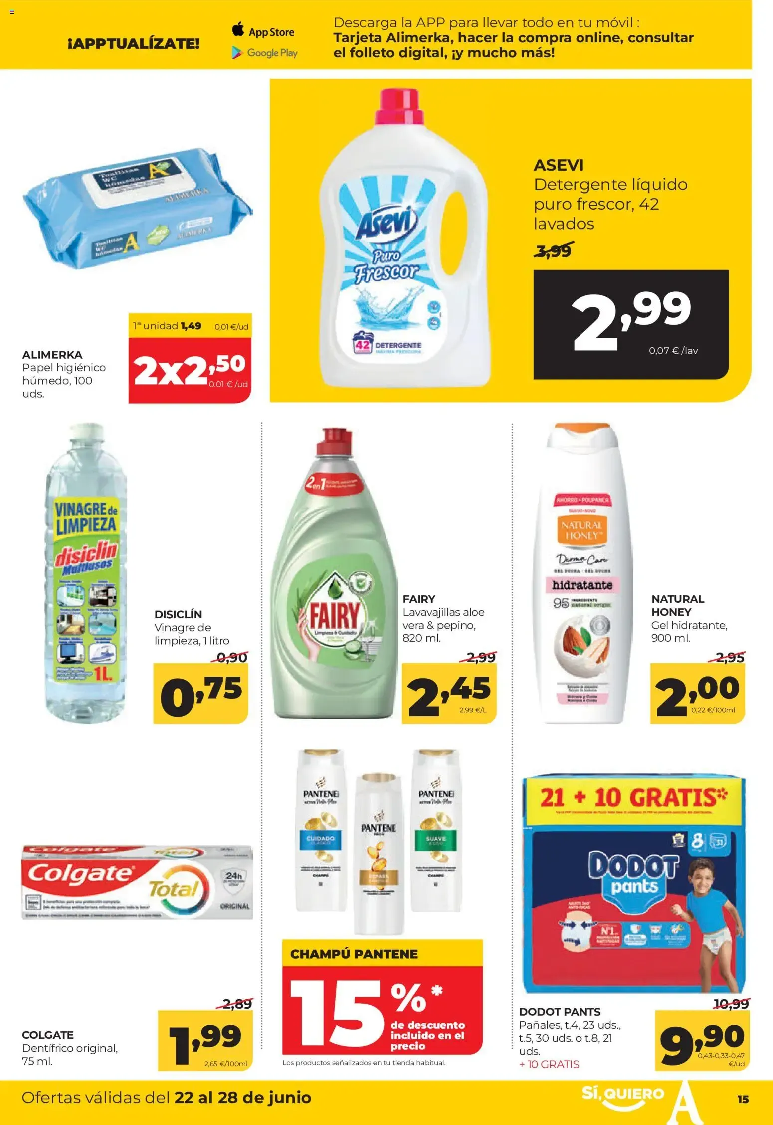 Catálogo de Alimerka folleto >> 22/06 - 28/06/2026 (catálogo) 22 de junio al 28 de junio 2026 - Página 15