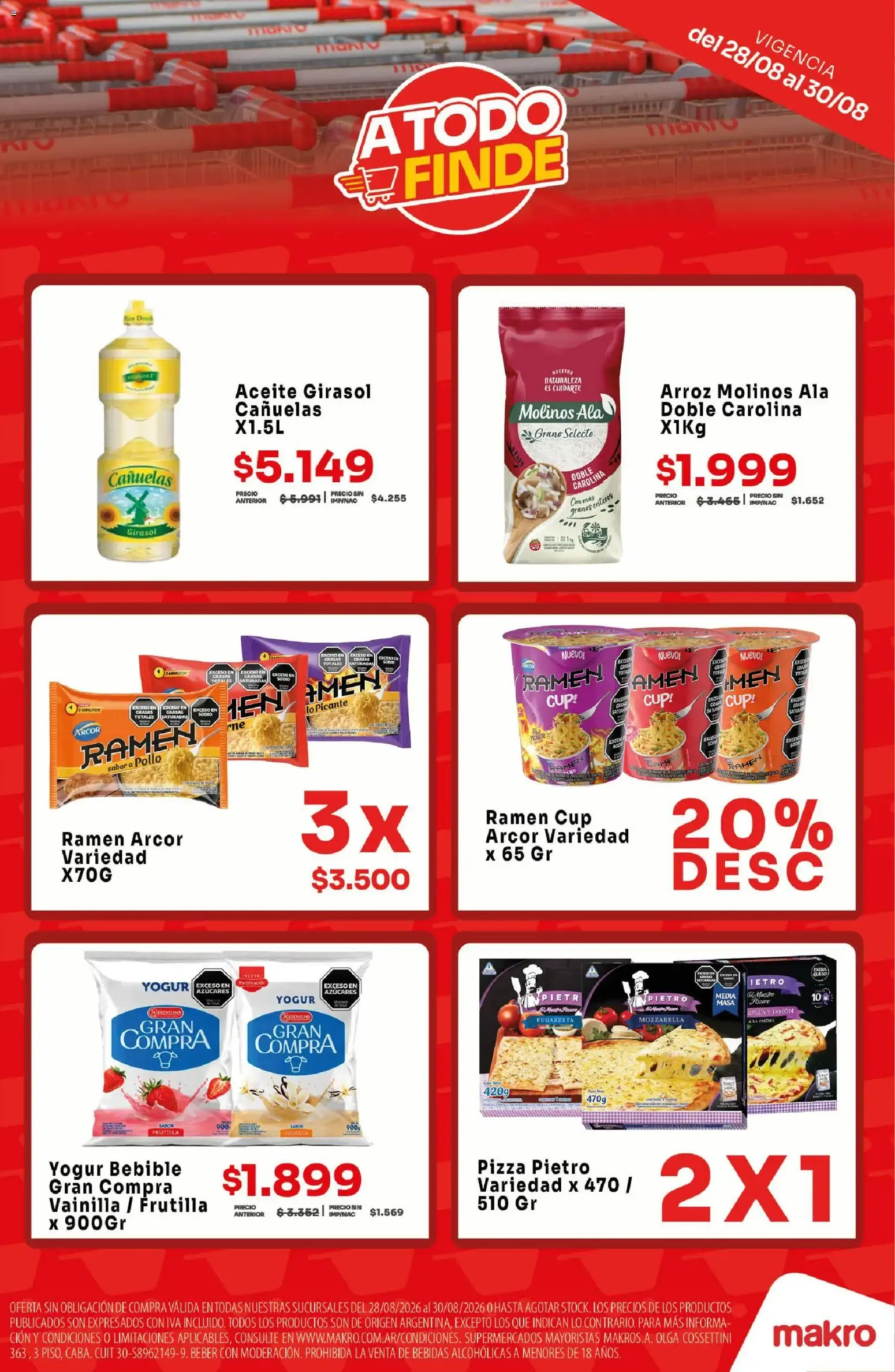 Ofertas de A TODO FINDE - PRECIOS IMPERDIBLES 28 de agosto al 30 de agosto 2026 - Página 2 del catálogo