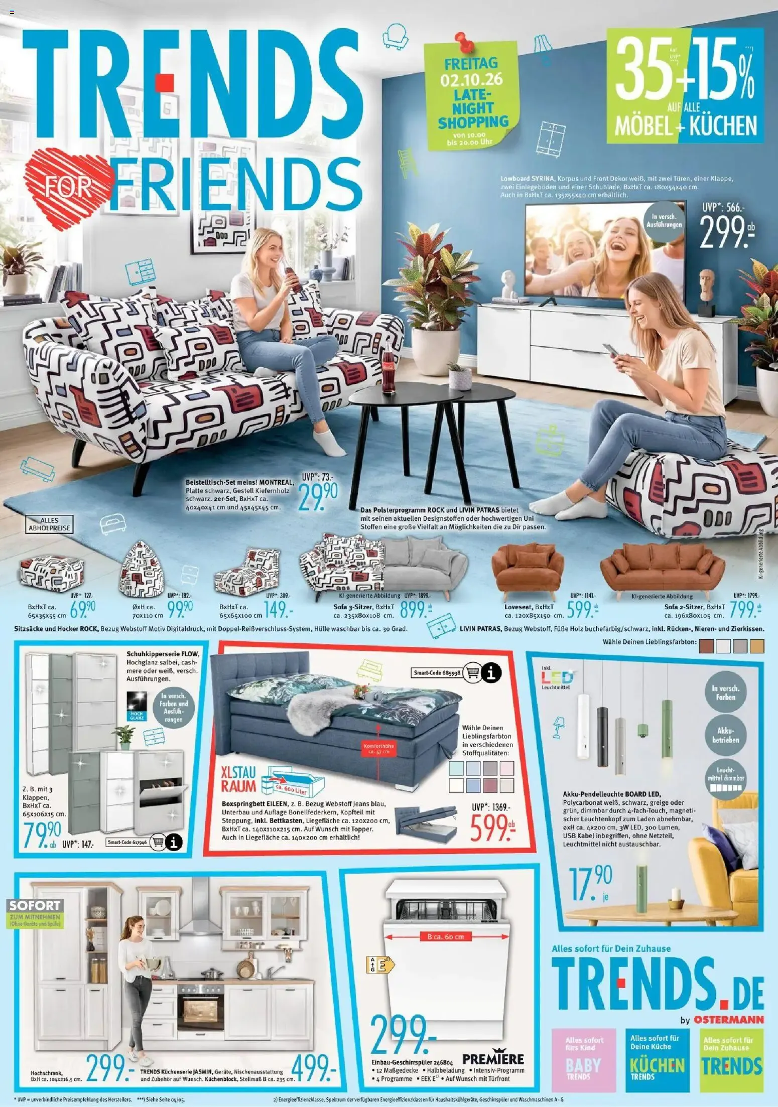 TRENDS FOR FRIENDS von 26. September bis 2. Oktober 2026 - Prospekt seite 1