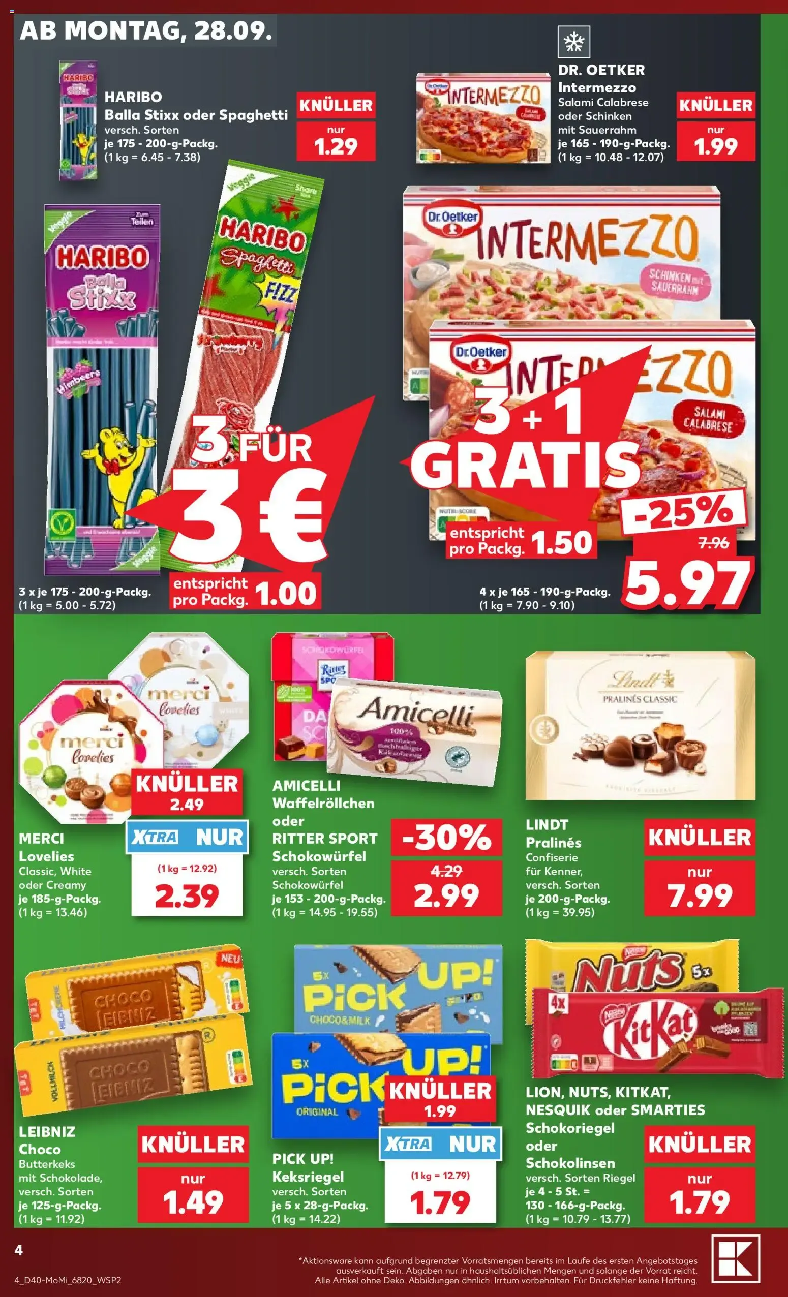 Kaufland: RICHTIG SPAREN ZUM WOCHENSTART van 28 september tot 30 september 2026 - Folder pagina 4