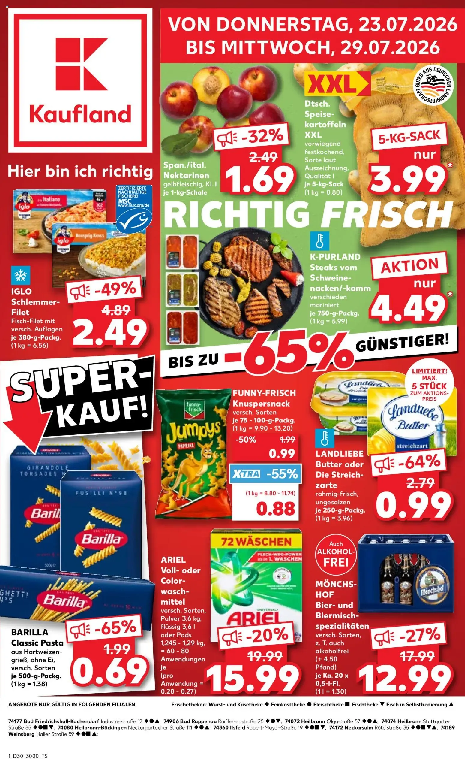 Kaufland van 23 juli tot 29 juli 2026 - Folder pagina 1