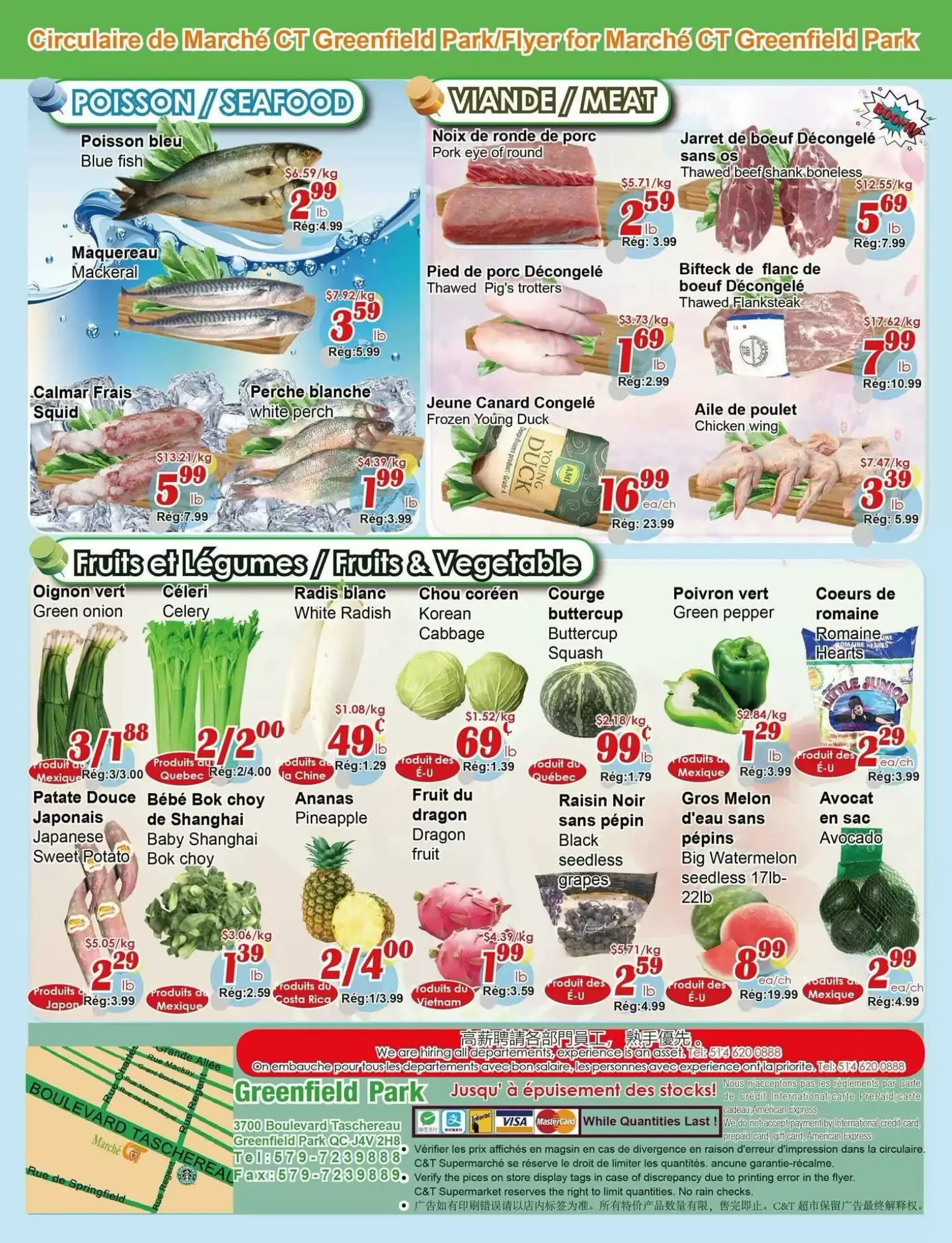 Marché Greenfield Park from July 30 to August 5 2026 - flyer page 2