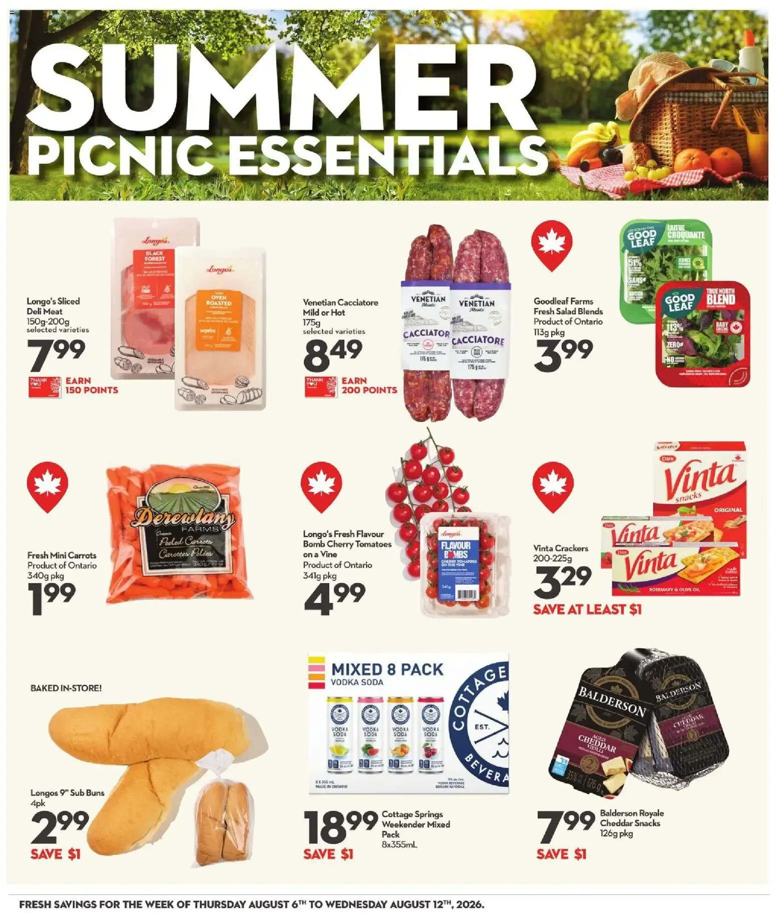 Longo's weekly flyer / circulaire from August 6 to August 12 2026 - flyer page 16